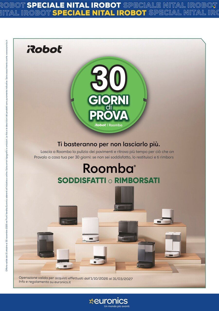 Volantino EURONICS - Speciale Nital iRobot