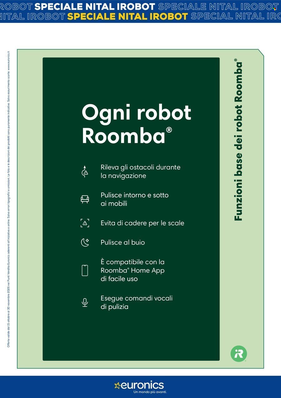 Volantino EURONICS - Speciale Nital iRobot