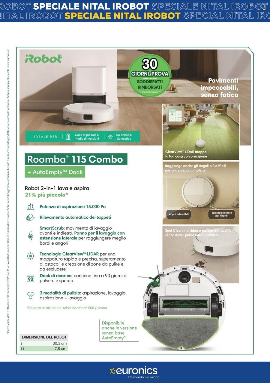 Volantino EURONICS - Speciale Nital iRobot