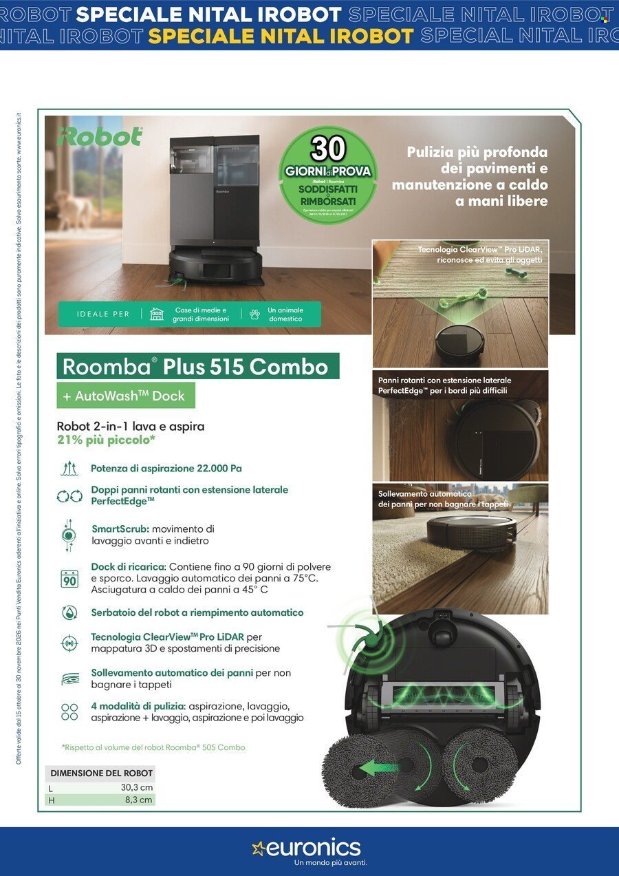 Volantino EURONICS - Speciale Nital iRobot