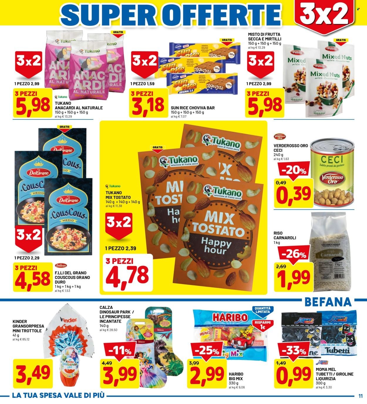 Volantino DPIÙ - SUPER OFFERTE 3X2 - PRENDI TRE PAGHI DUE (2026-01-05 - 2026-01-11)