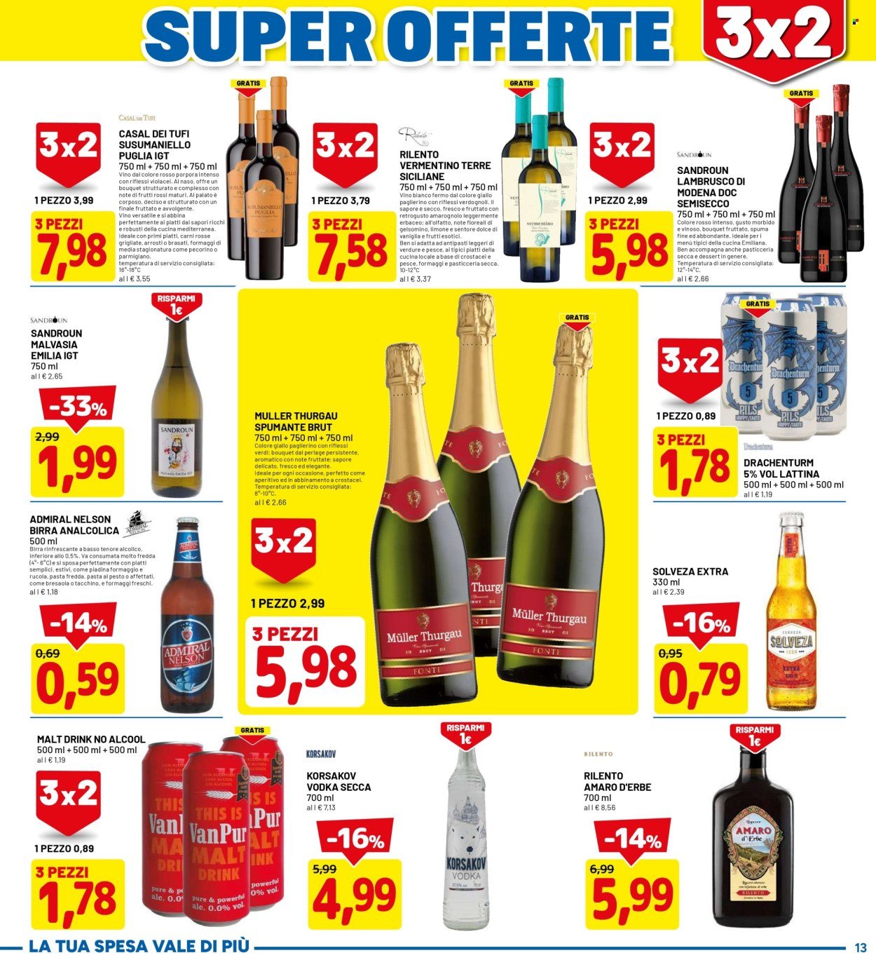 Volantino DPIÙ - SUPER OFFERTE 3X2 - PRENDI TRE PAGHI DUE (2026-01-05 - 2026-01-11)