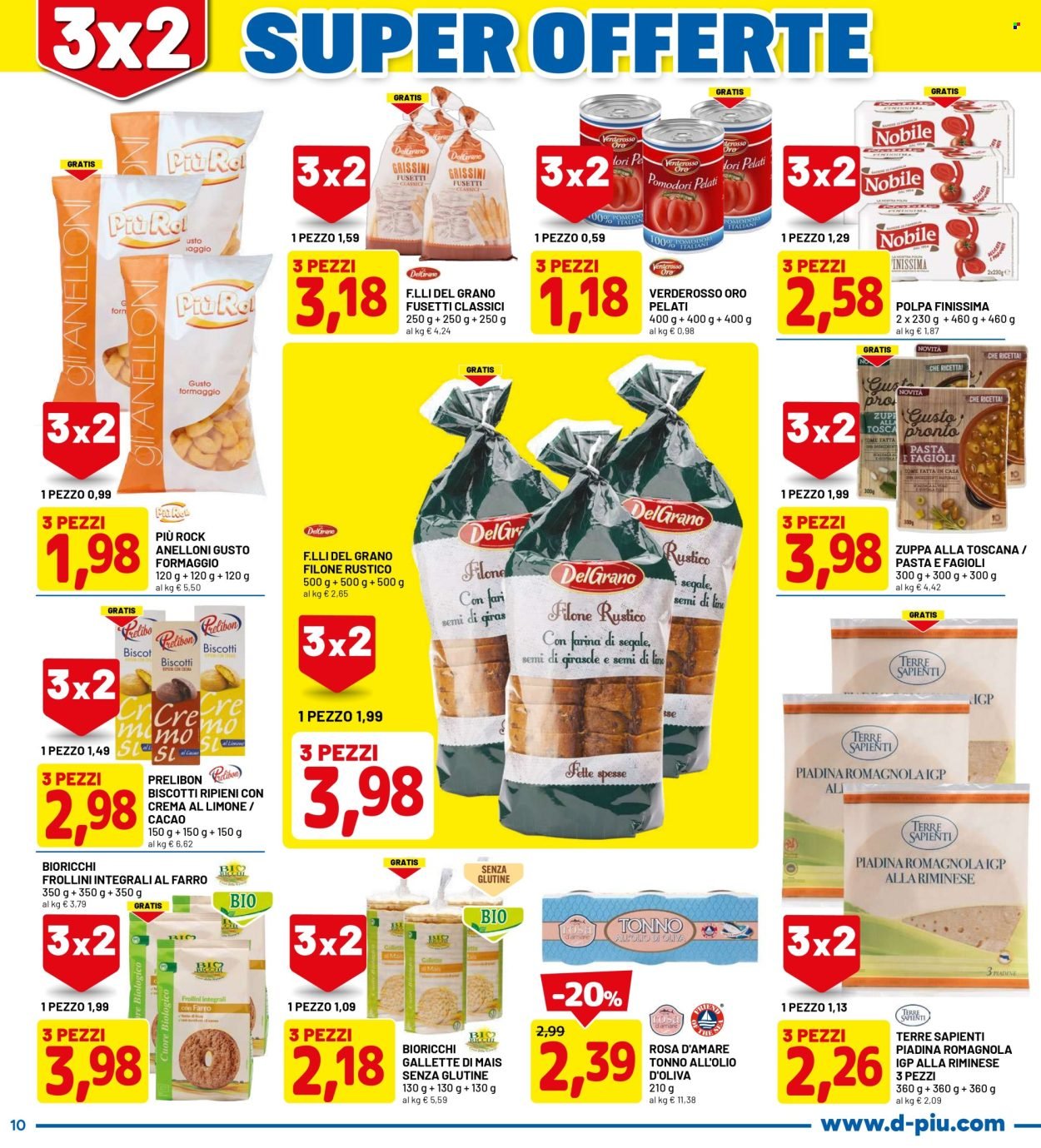 Volantino DPIÙ - SUPER OFFERTE 3X2 - PRENDI TRE PAGHI DUE (2026-01-05 - 2026-01-11)