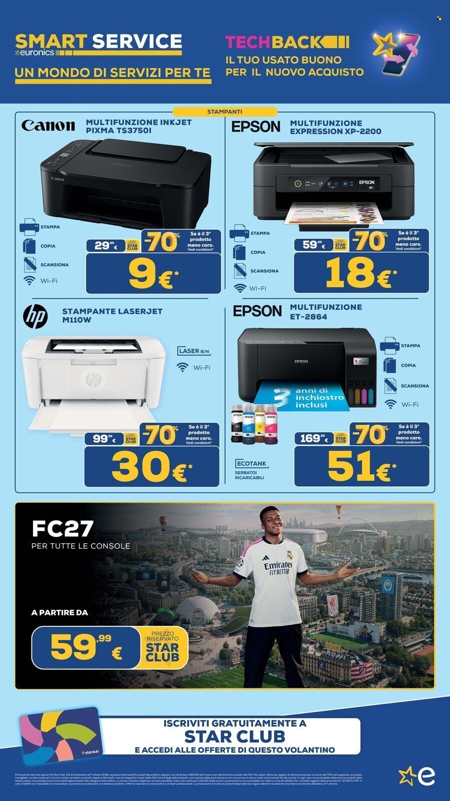 Volantino EURONICS - BLACK STAR meno 70 sul 3° prodotto meno caro