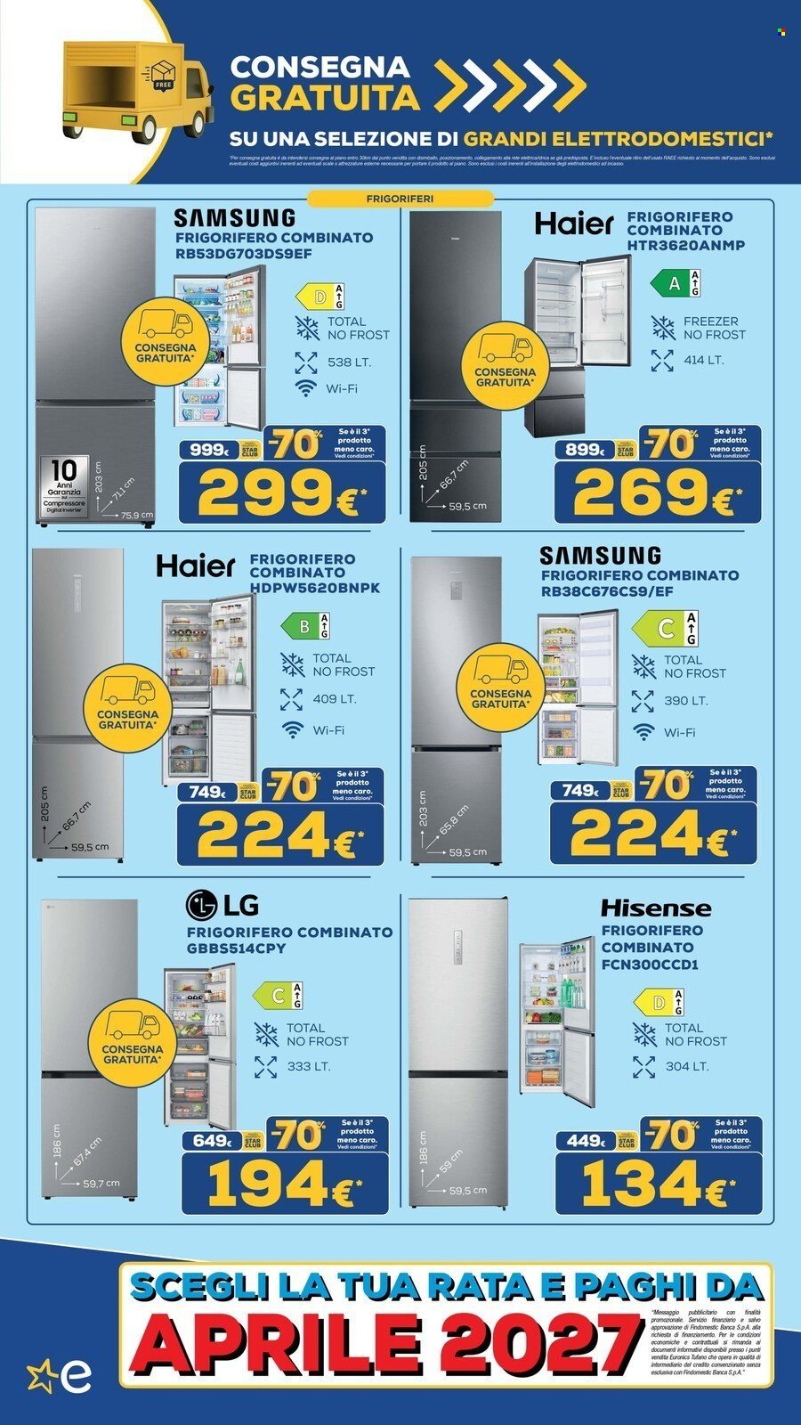 Volantino EURONICS - BLACK STAR meno 70 sul 3° prodotto meno caro