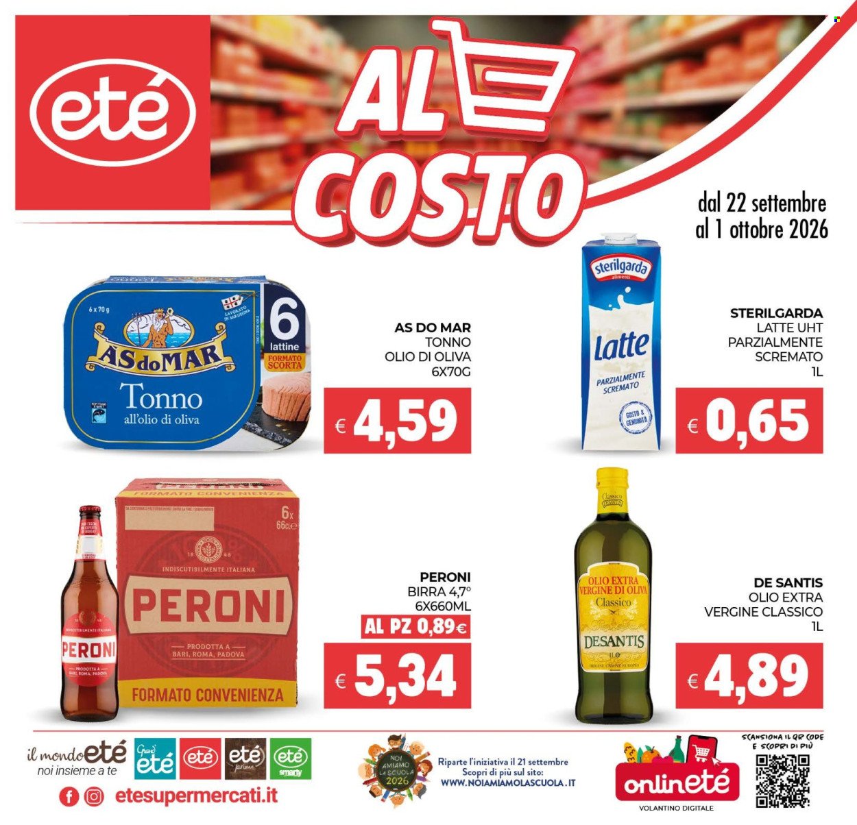 Volantino ETÉ - Da martedì 22 settembre 2026