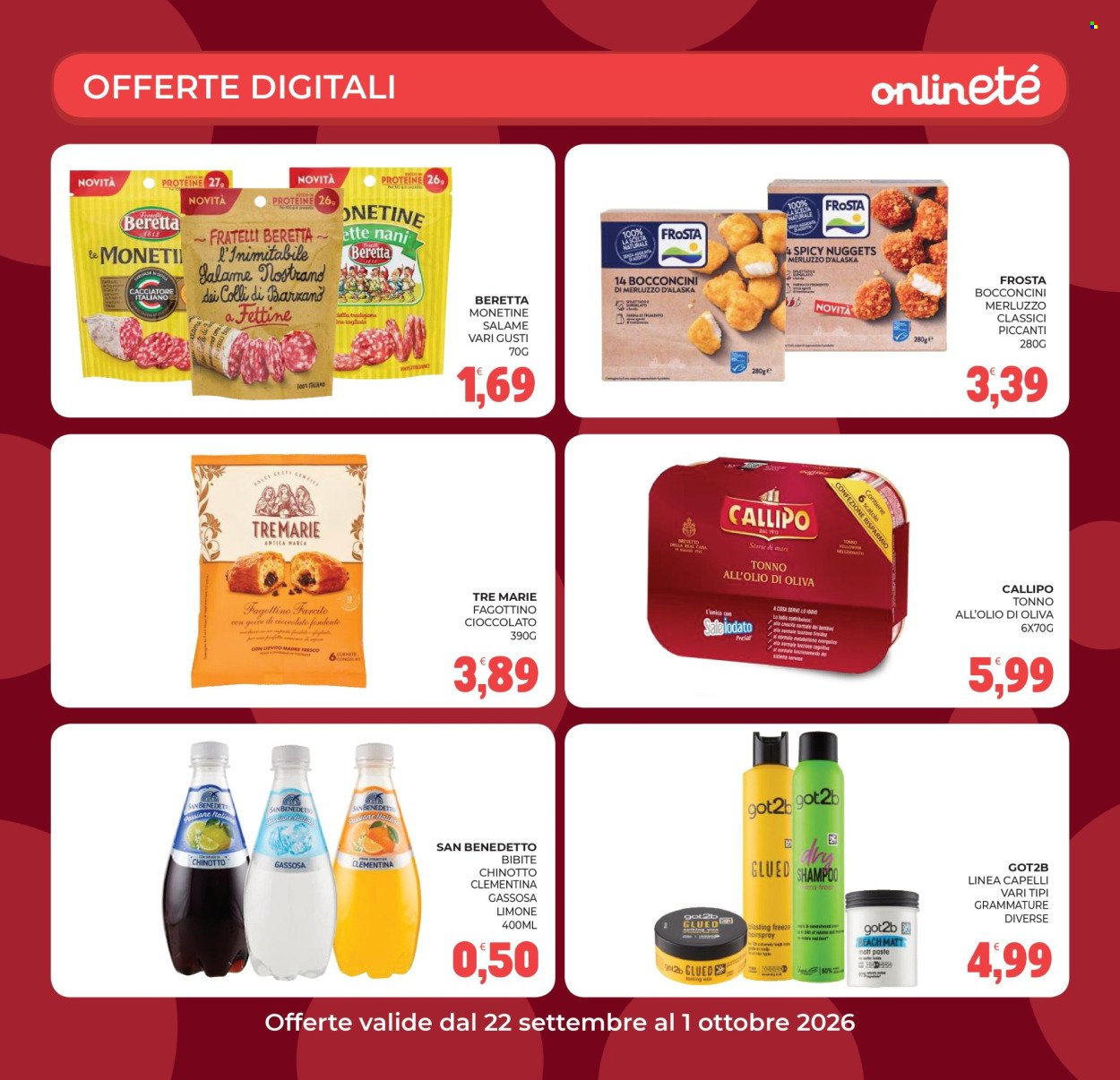 Volantino ETÉ - Da martedì 22 settembre 2026