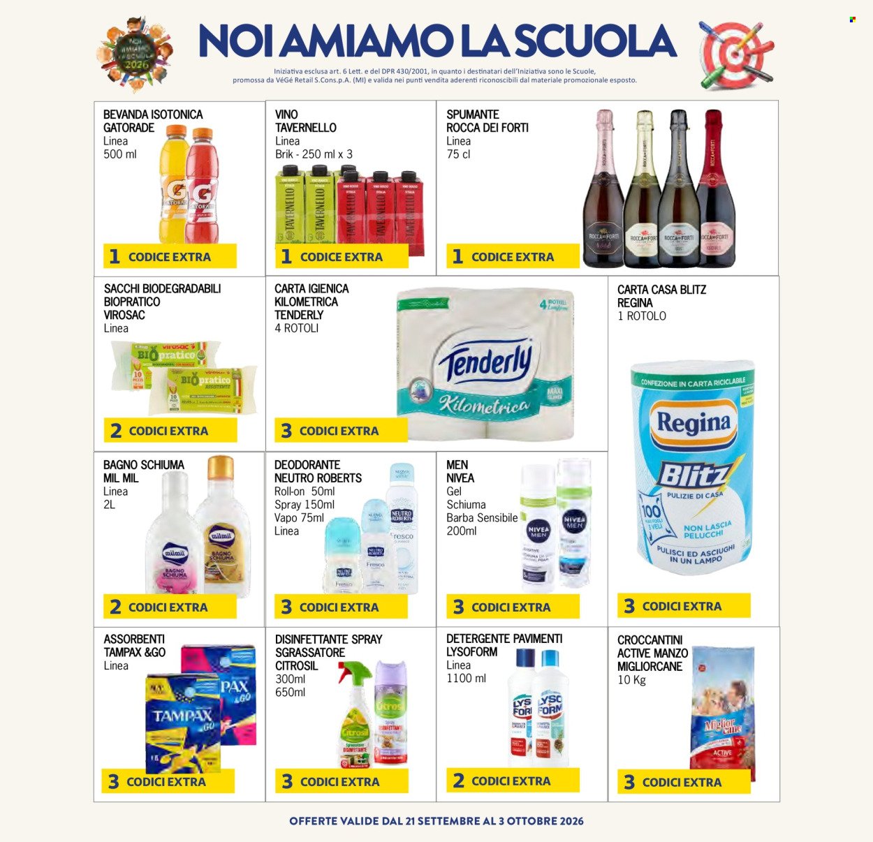 Volantino ETÉ - Da martedì 22 settembre 2026