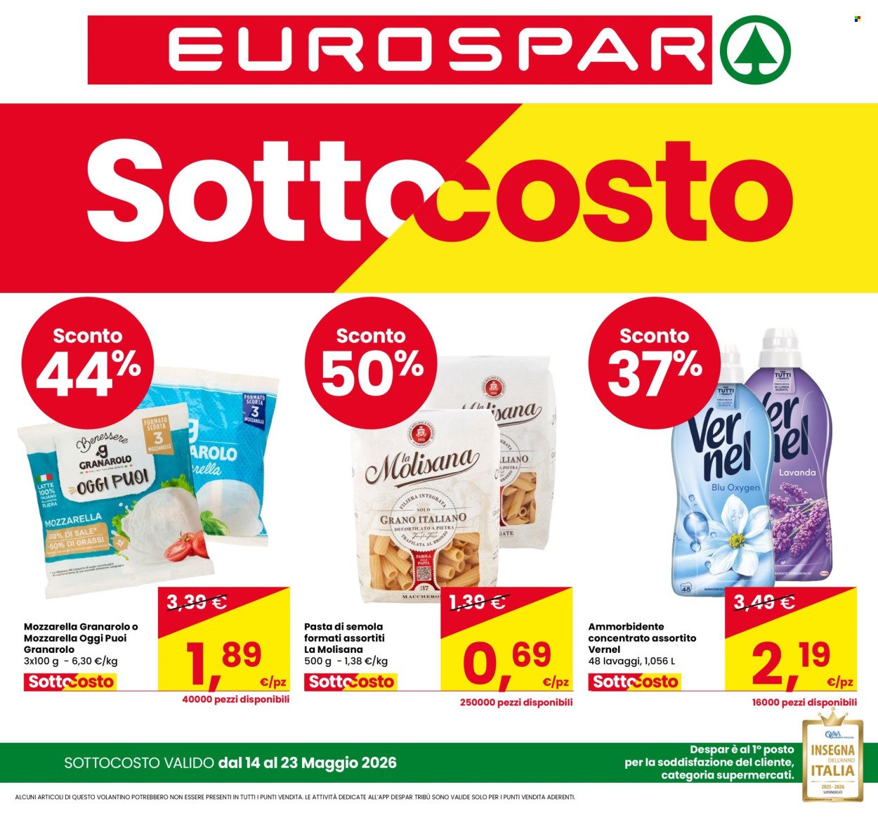 Volantino EUROSPAR - SOTTOCOSTO (2026-05-14 - 2026-05-23)
