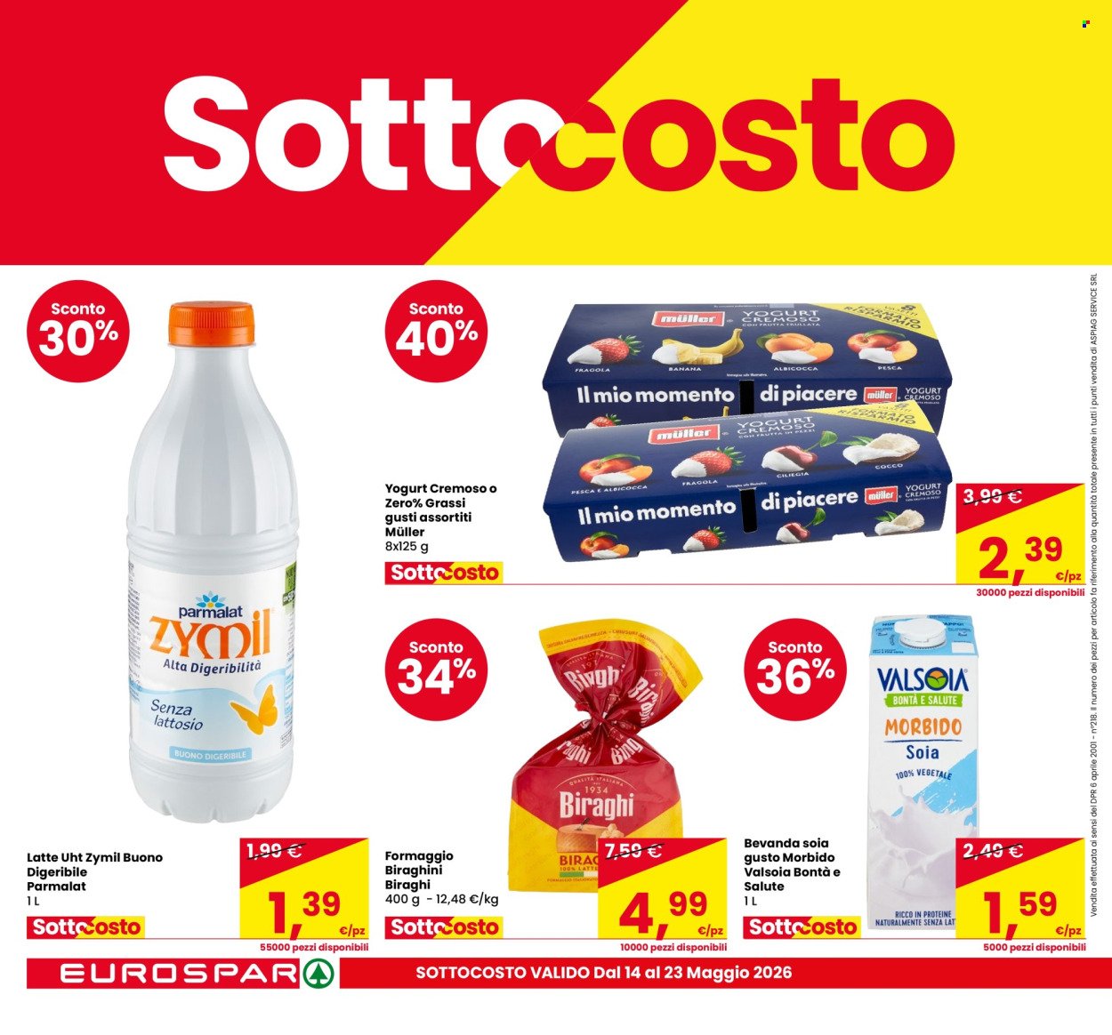 Volantino EUROSPAR - SOTTOCOSTO (2026-05-14 - 2026-05-23)