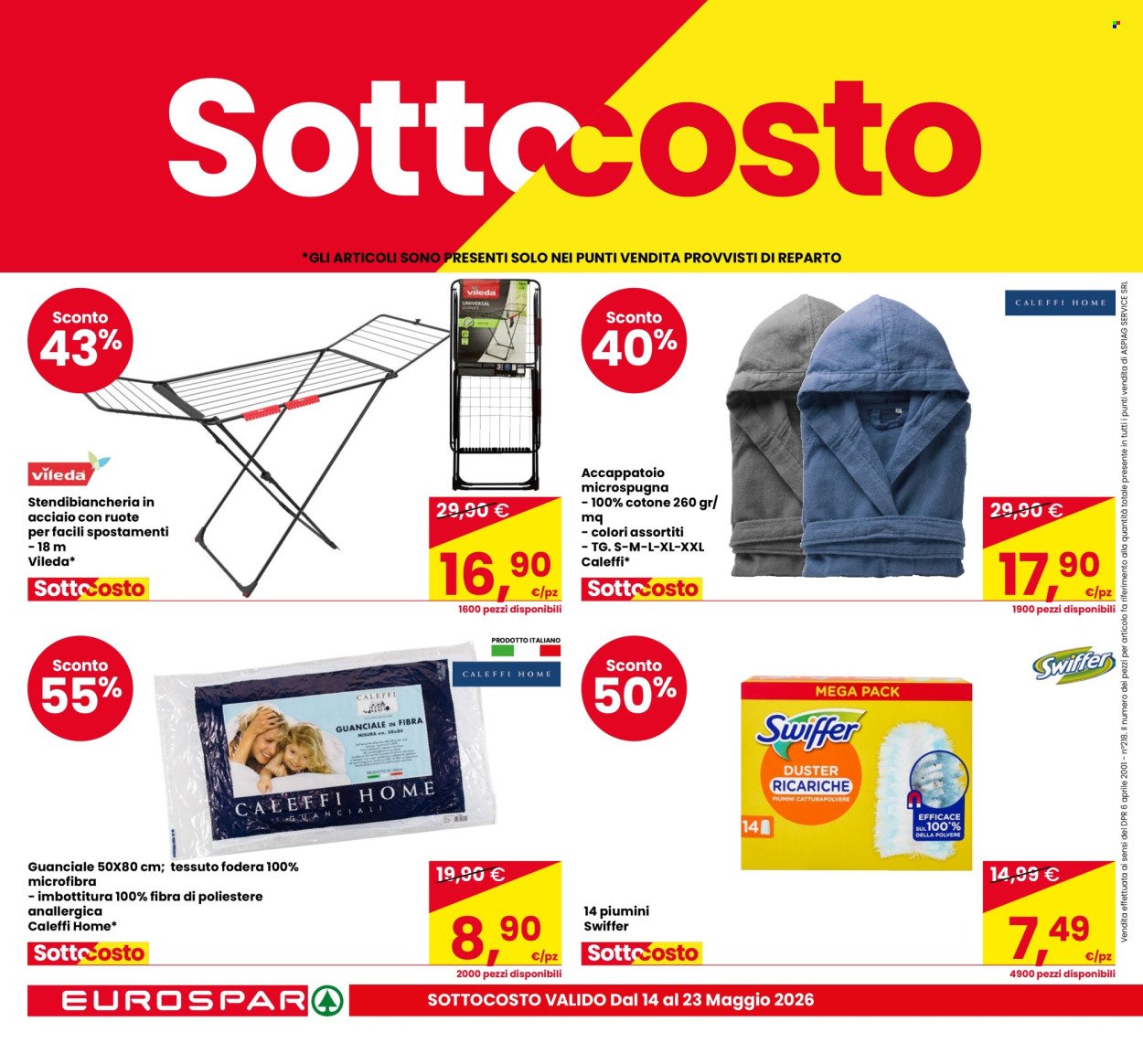 Volantino EUROSPAR - SOTTOCOSTO (2026-05-14 - 2026-05-23)