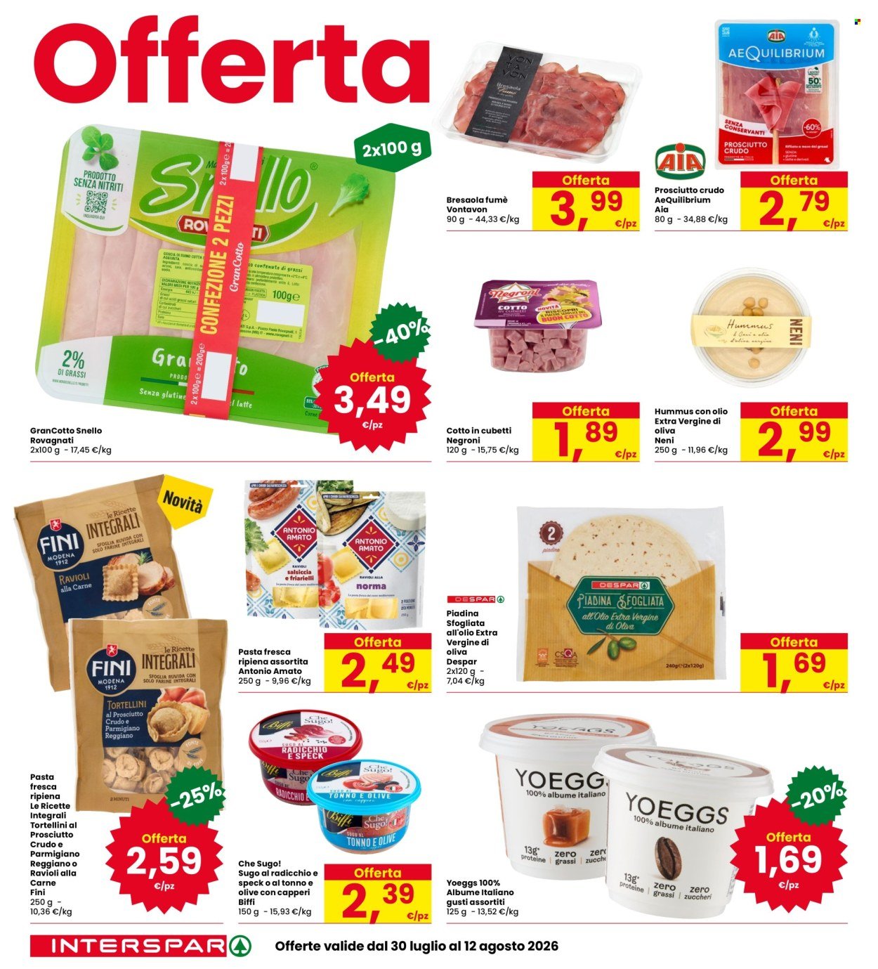 Volantino INTERSPAR - Sconti dal 20% al 50%