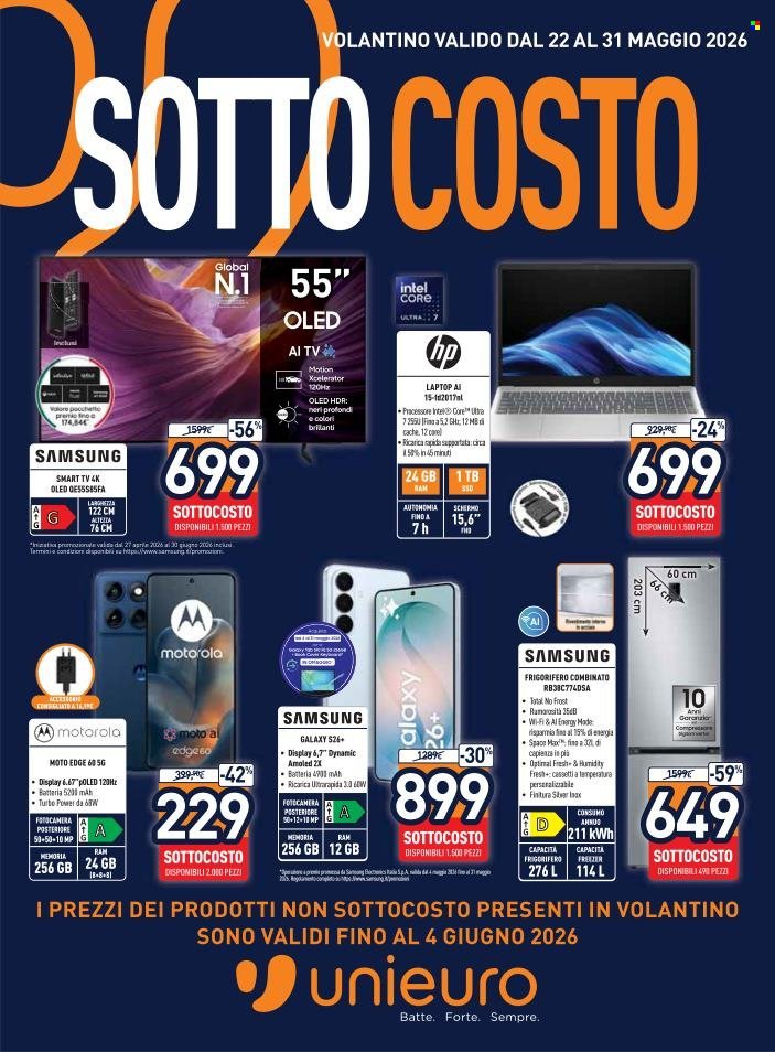 Volantino UNIEURO - Sottocosto (2026-05-22 - 2026-05-31)