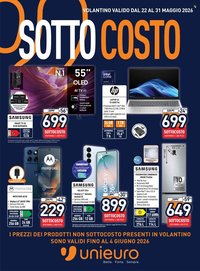 Volantino UNIEURO - Sottocosto (2026-05-22 - 2026-05-31)