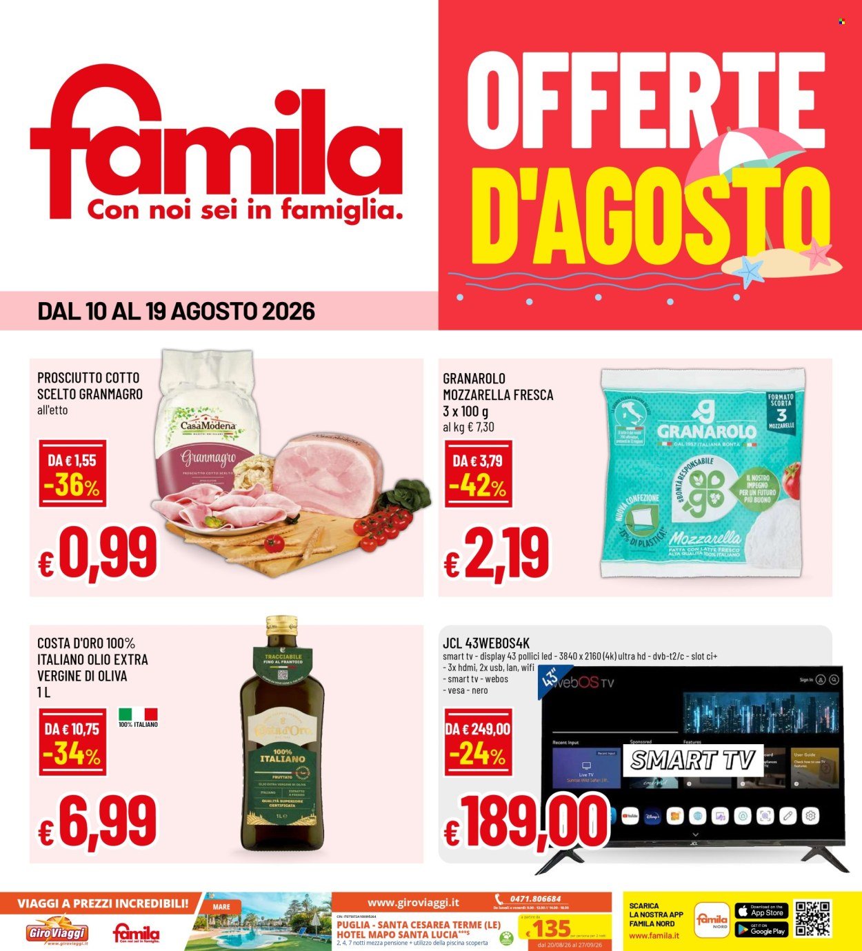 Volantino FAMILA - OFFERTE D'AGOSTO