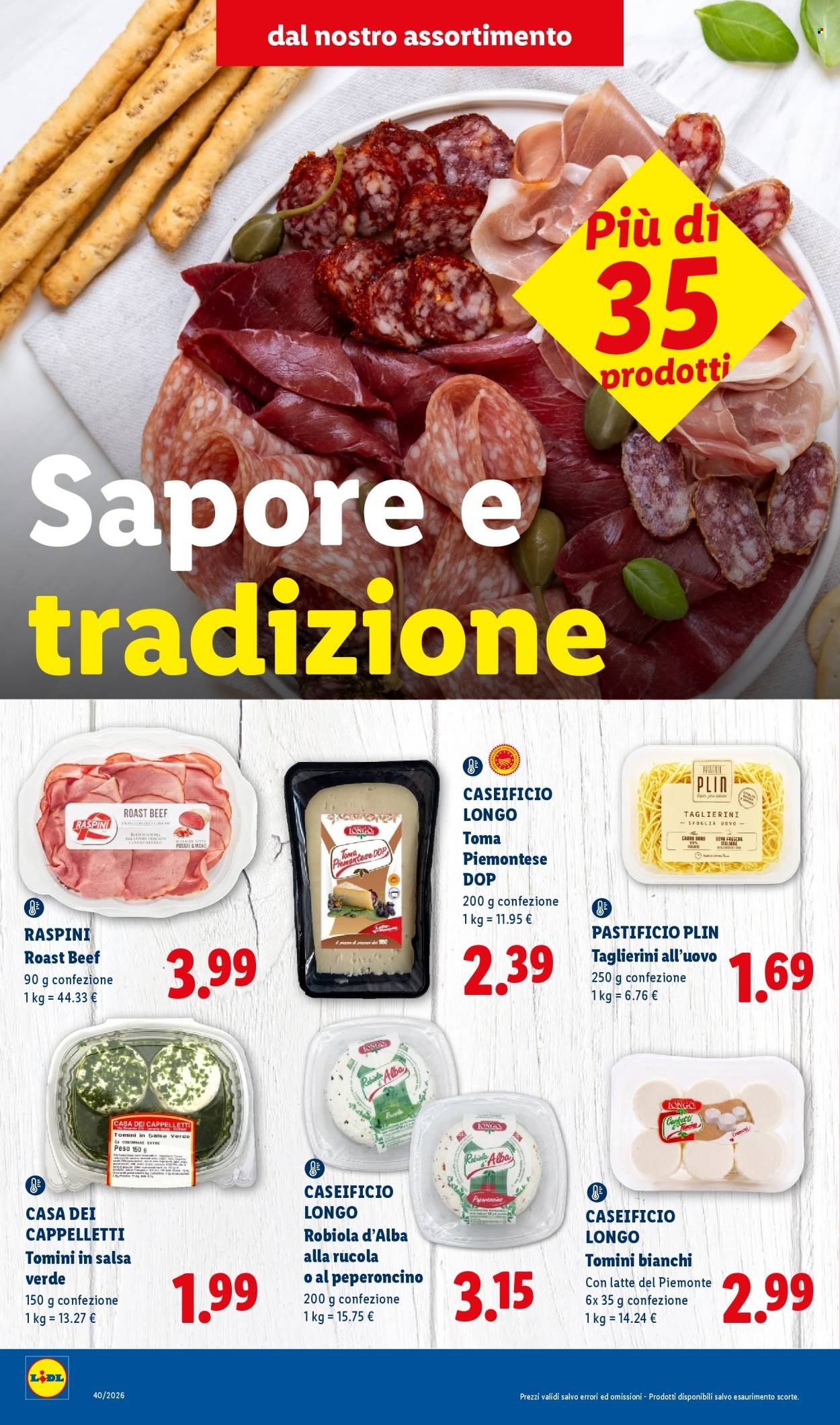 Volantino LIDL - Sapori del Piemonte