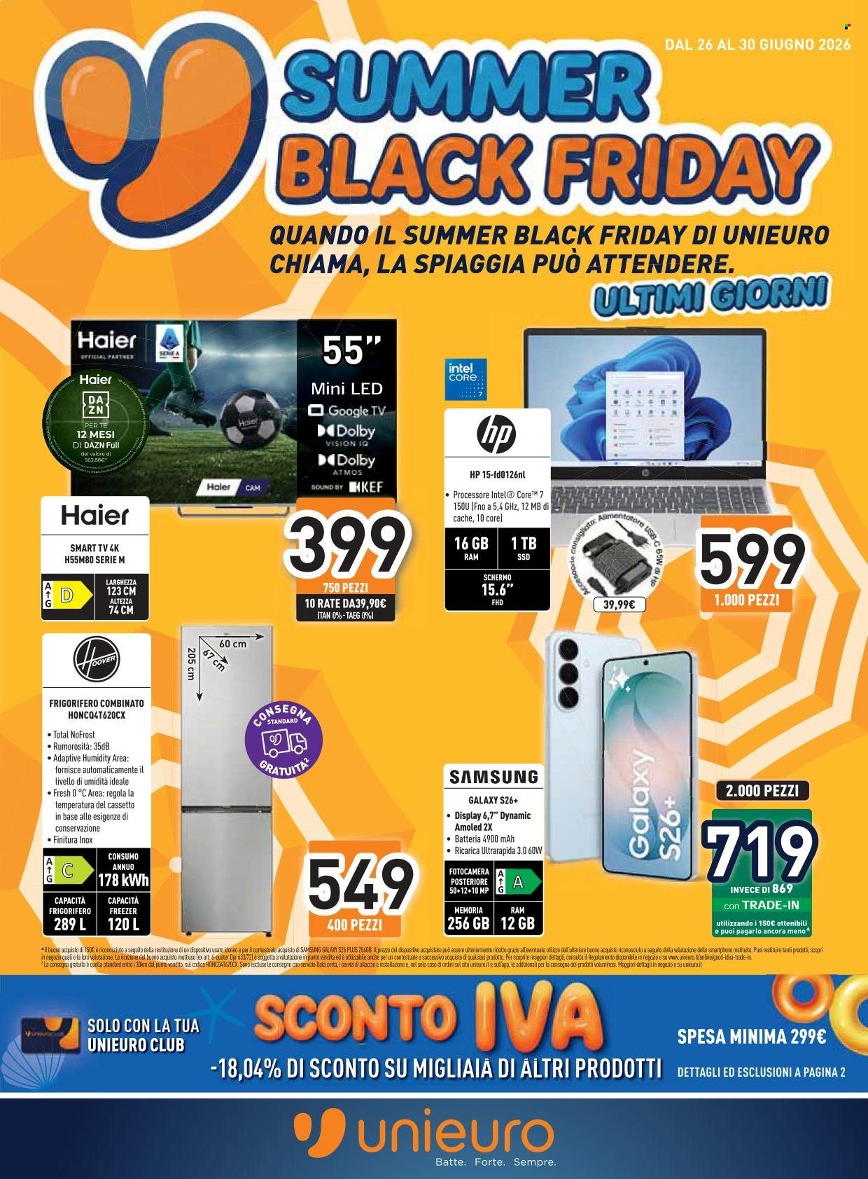 Volantino UNIEURO - Summer Black Friday