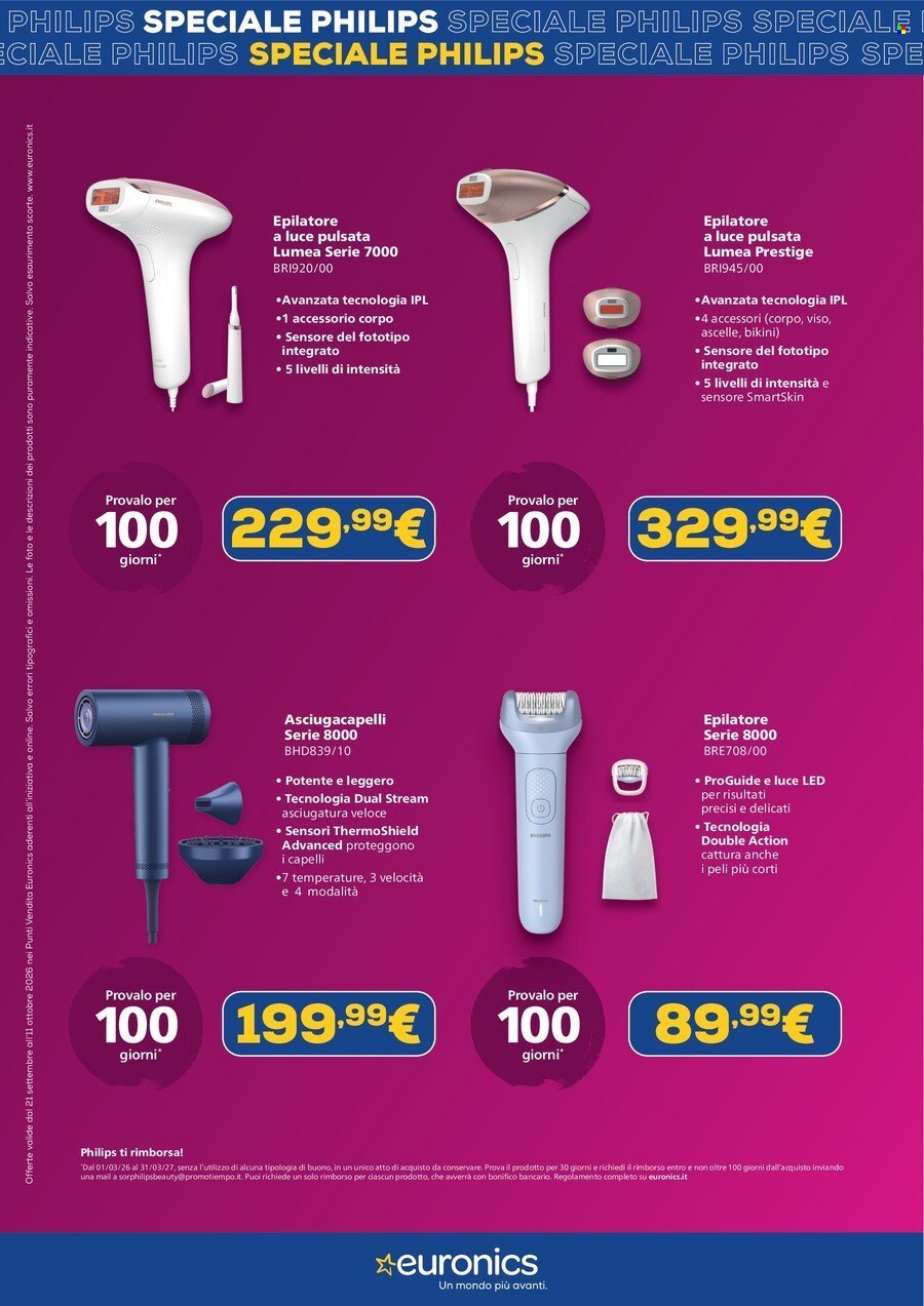 Volantino EURONICS - Speciale Philips