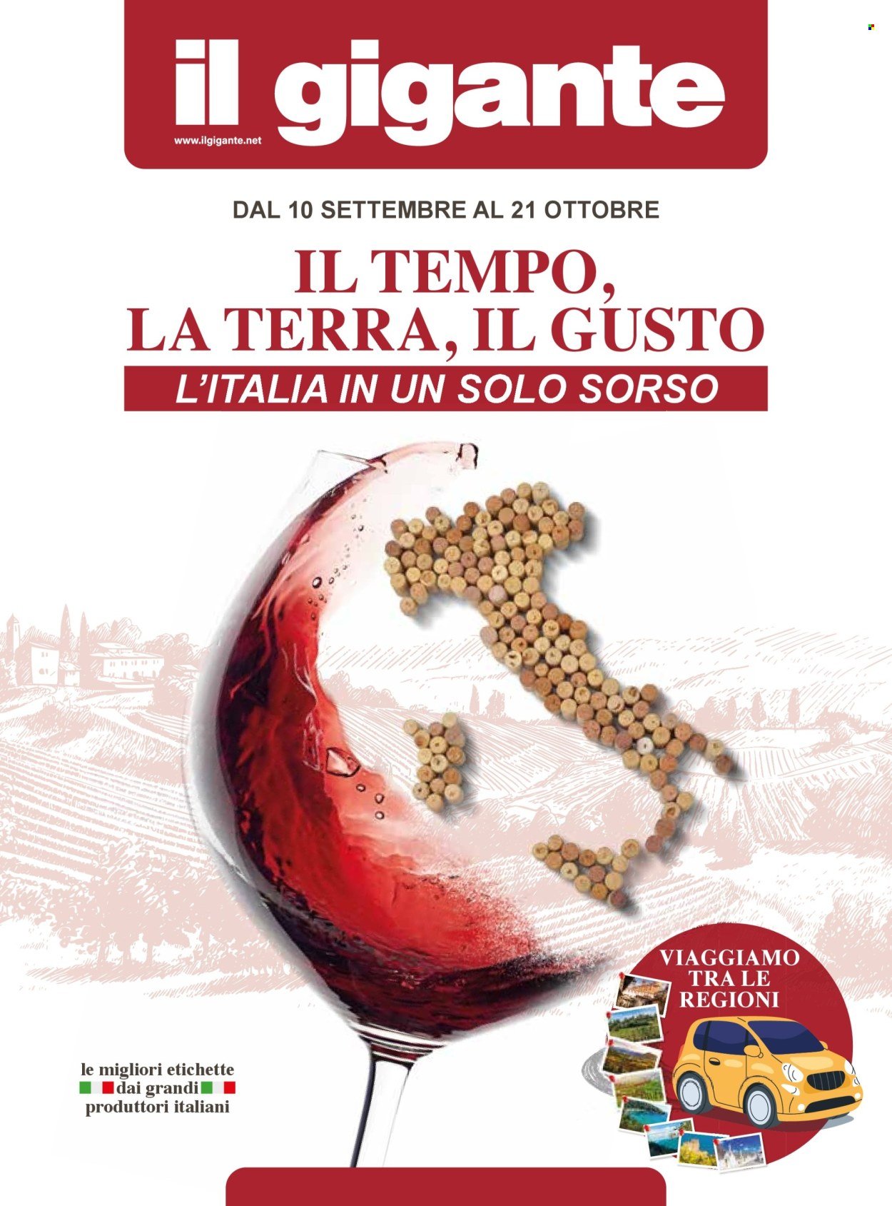 Volantino IL GIGANTE - Il tempo, la terra, il gusto