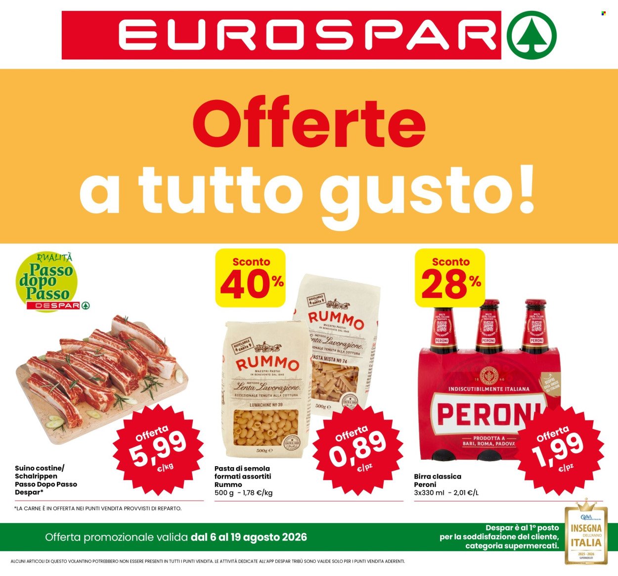 Volantino EUROSPAR - Offerte a tutto gusto