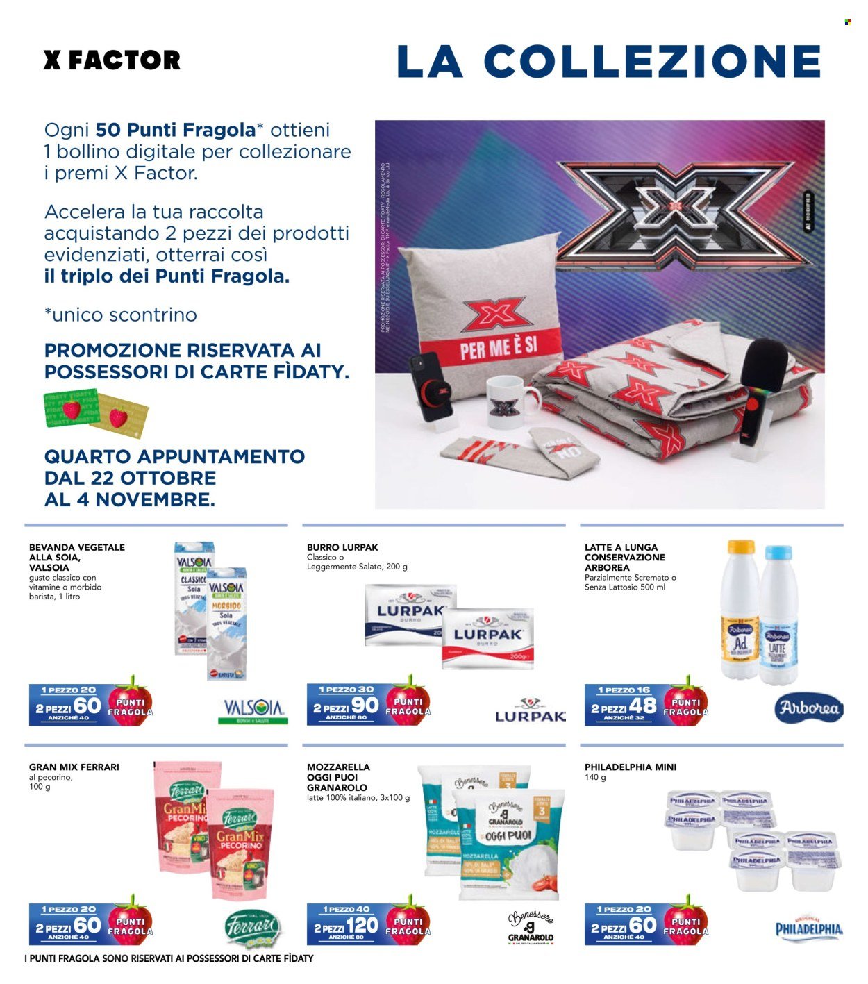 Volantino ESSELUNGA - Collezione X Factor - 4° Appuntamento
