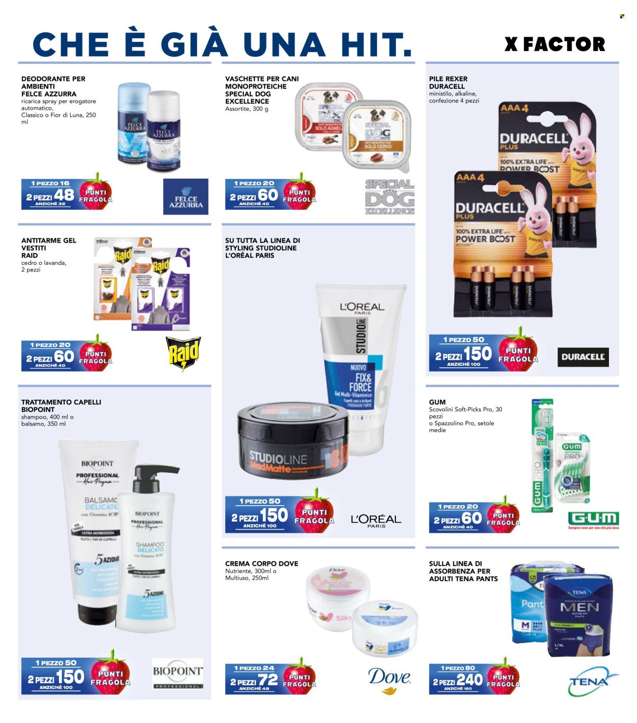 Volantino ESSELUNGA - Collezione X Factor - 4° Appuntamento
