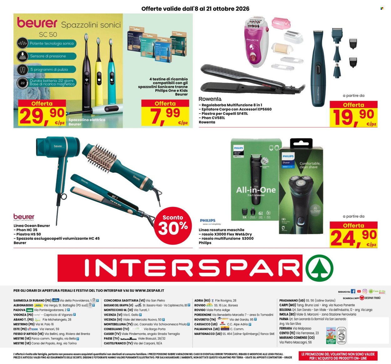 Volantino INTERSPAR - Risveglia la tua bellezza