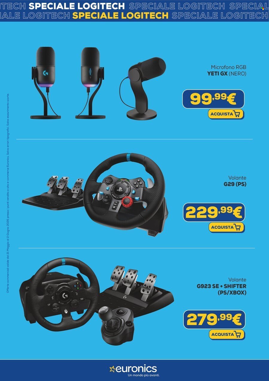 Volantino EURONICS - Speciale Logitech