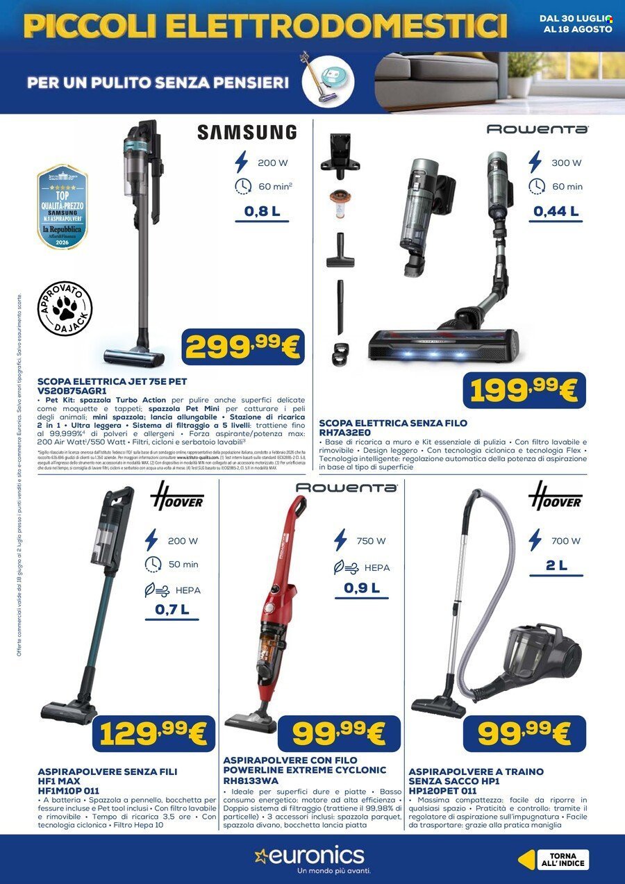 Volantino EURONICS - Speciale Piccoli Elettrodomestici