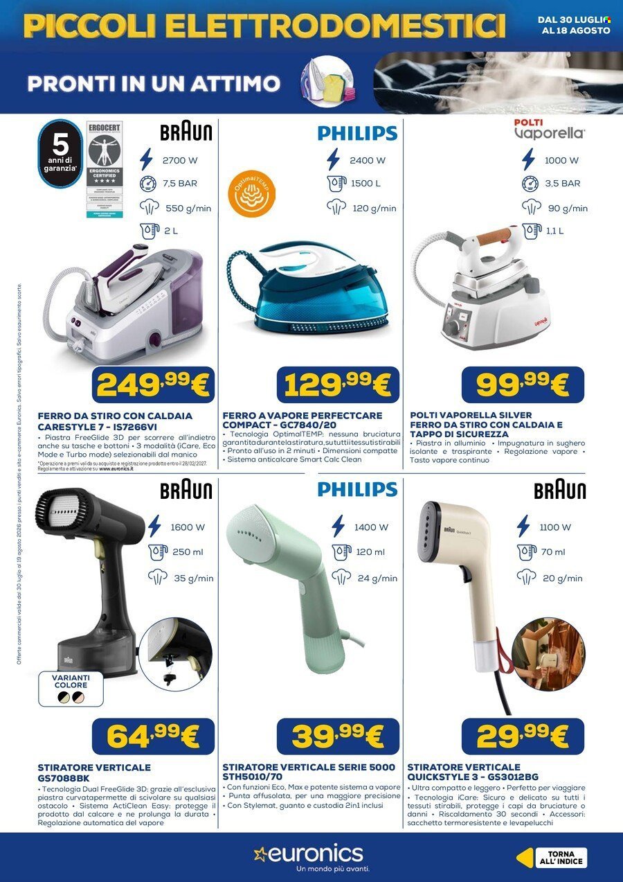 Volantino EURONICS - Speciale Piccoli Elettrodomestici
