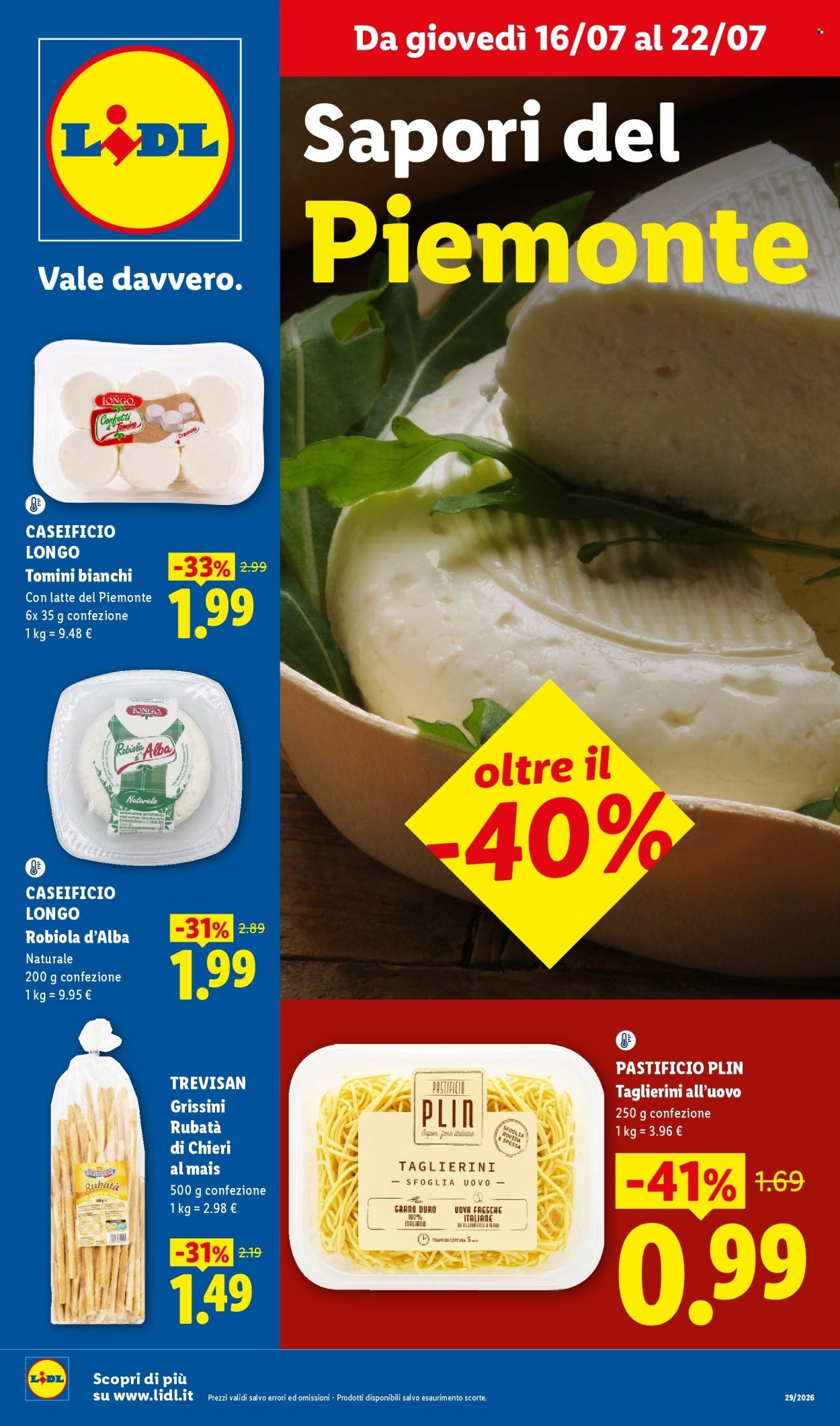 Volantino LIDL - Sapori del Piemonte