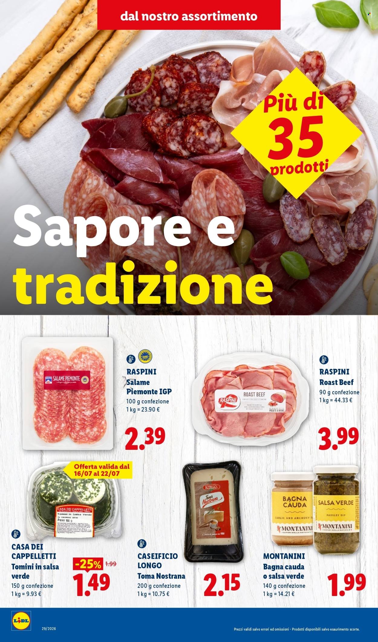 Volantino LIDL - Sapori del Piemonte
