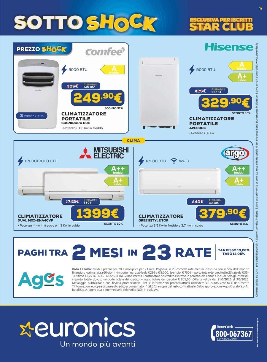 Volantino EURONICS - Altro che Sotto costo..Sotto shock! (2026-05-21 - 2026-06-03)