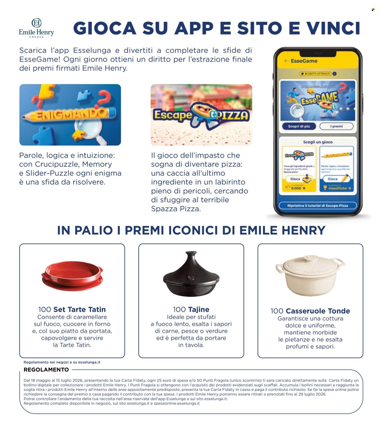 Volantino ESSELUNGA - Collection Emile Henry - 2° appuntamento (2026-05-28 - 2026-06-07)