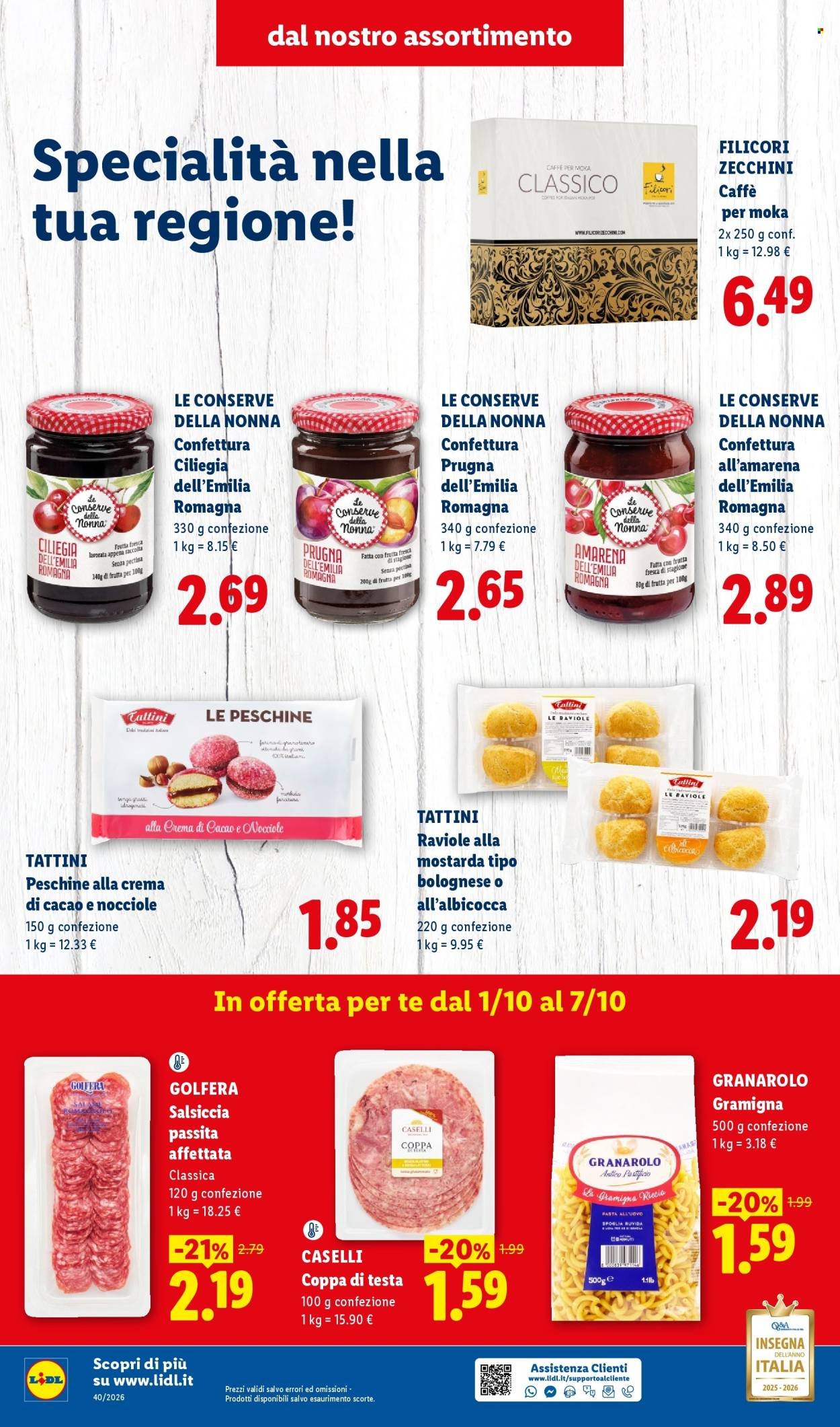 Volantino LIDL - Sapori dell'Emilia Romagna