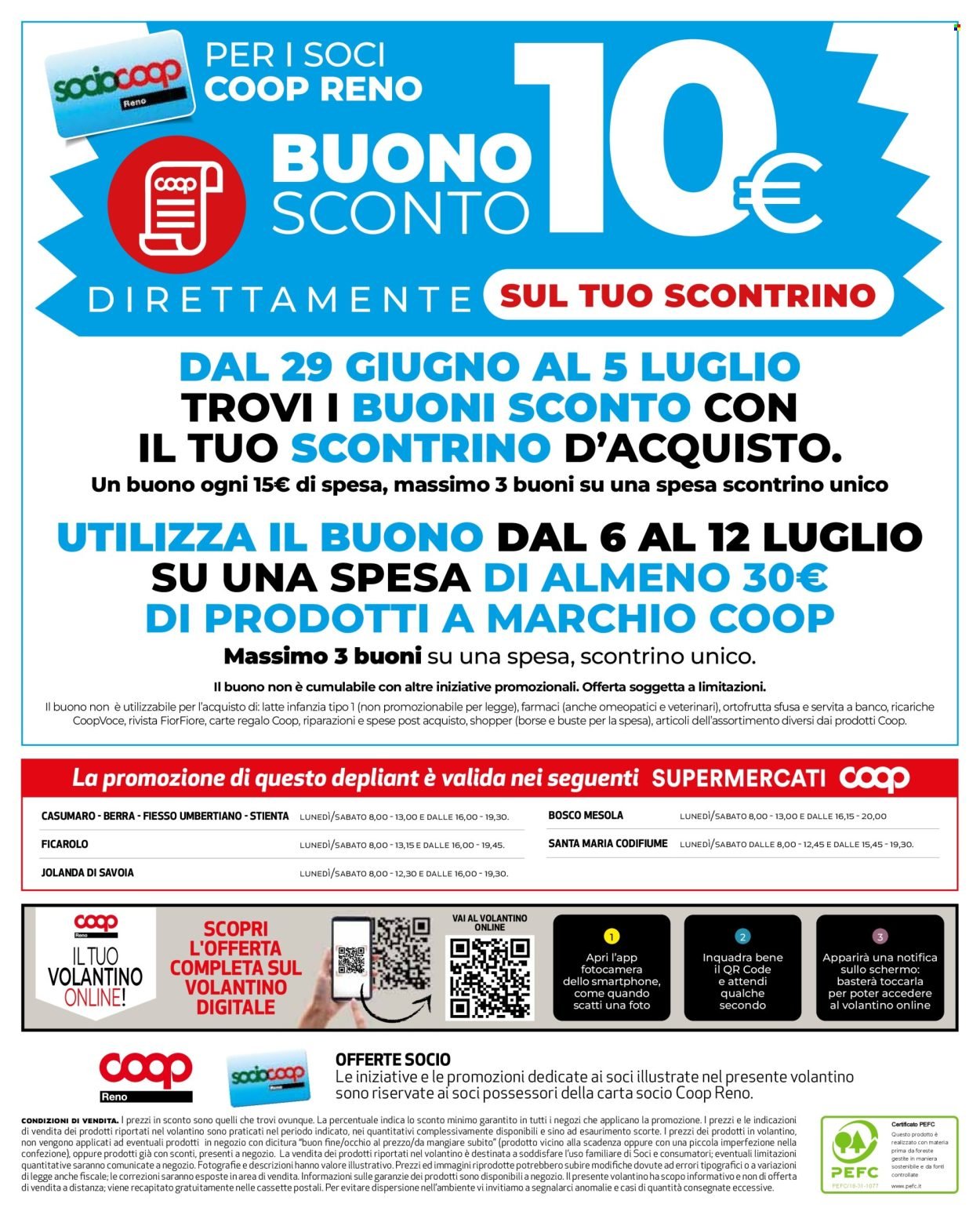 Volantino COOP - Prezzi ribassati soci