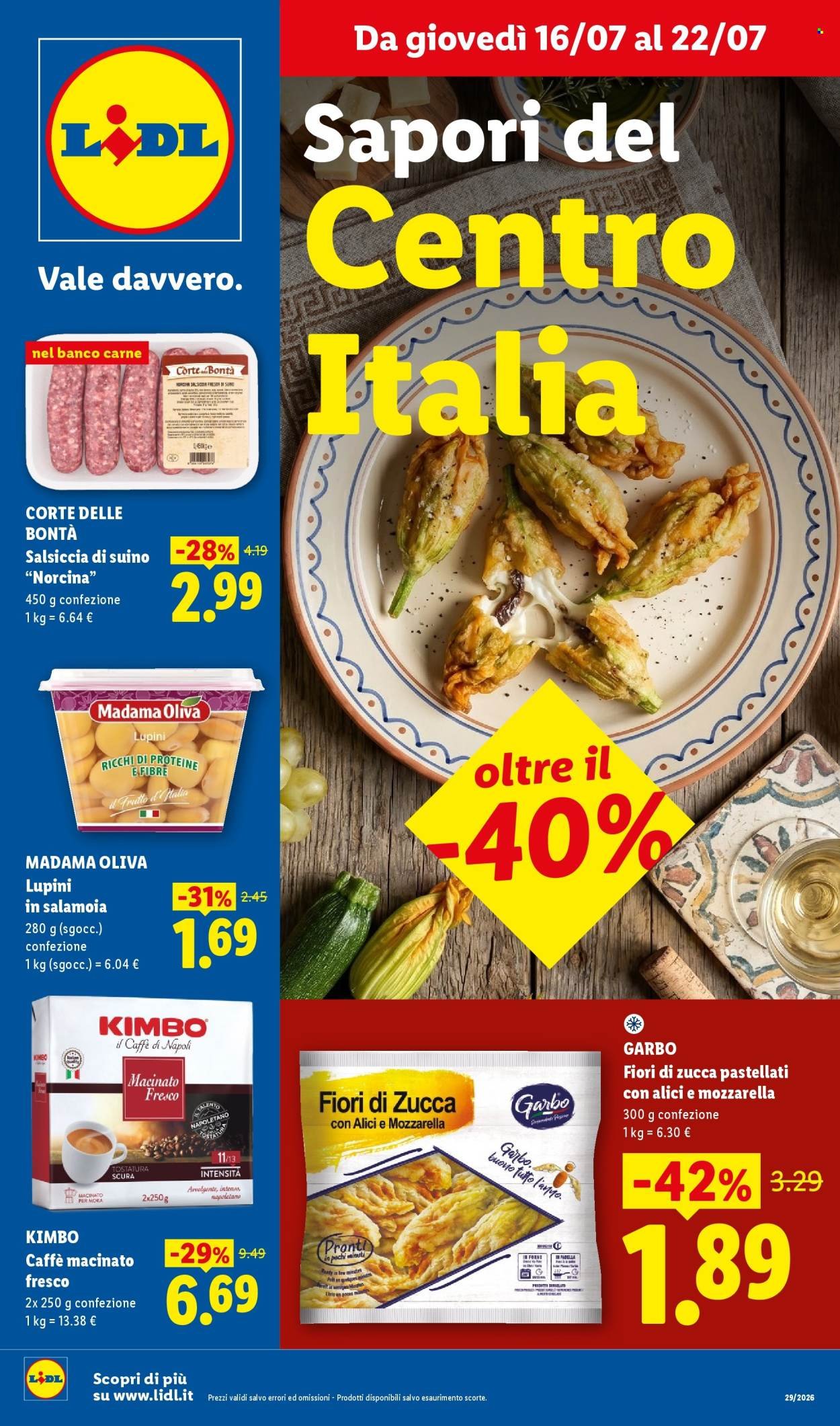 Volantino LIDL - Sapori del Centro Italia