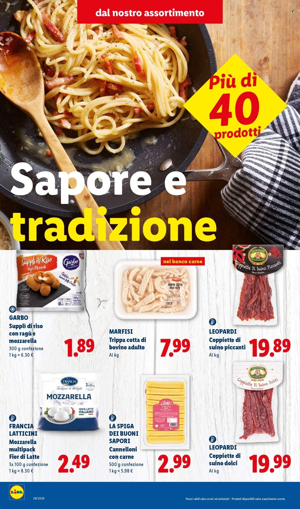 Volantino LIDL - Sapori del Centro Italia