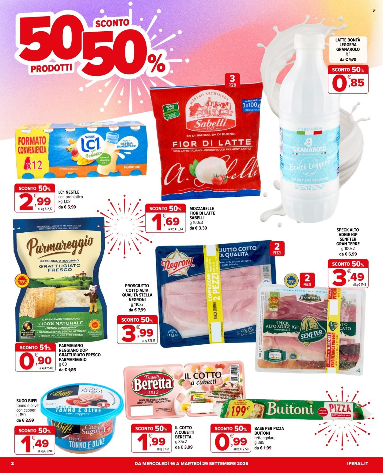 Volantino IPERAL - 50 prodotti al 50%