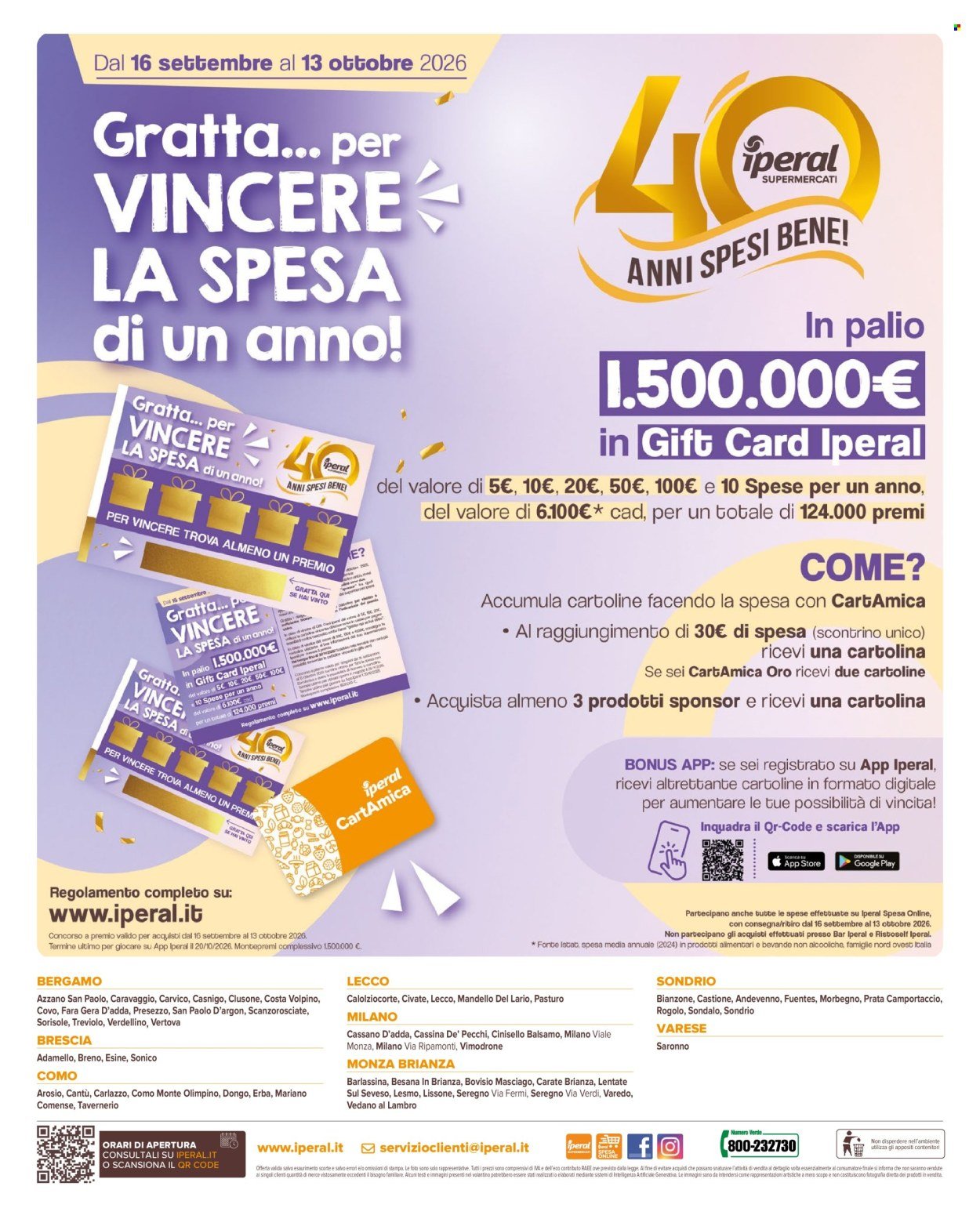 Volantino IPERAL - 50 prodotti al 50%