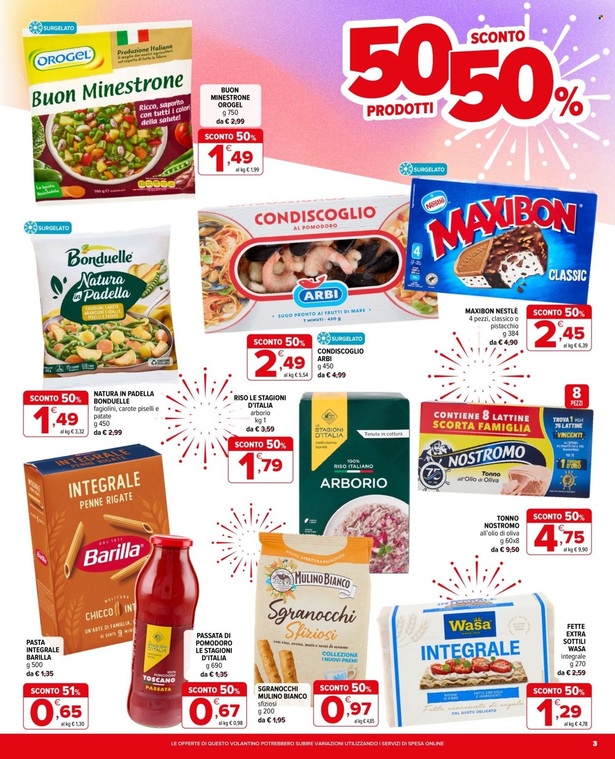 Volantino IPERAL - 50 prodotti al 50%