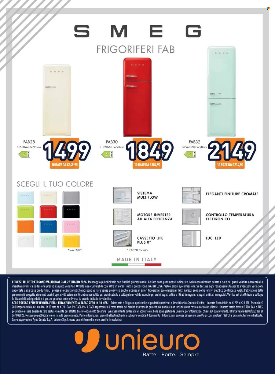 Volantino UNIEURO - Speciale Freddo