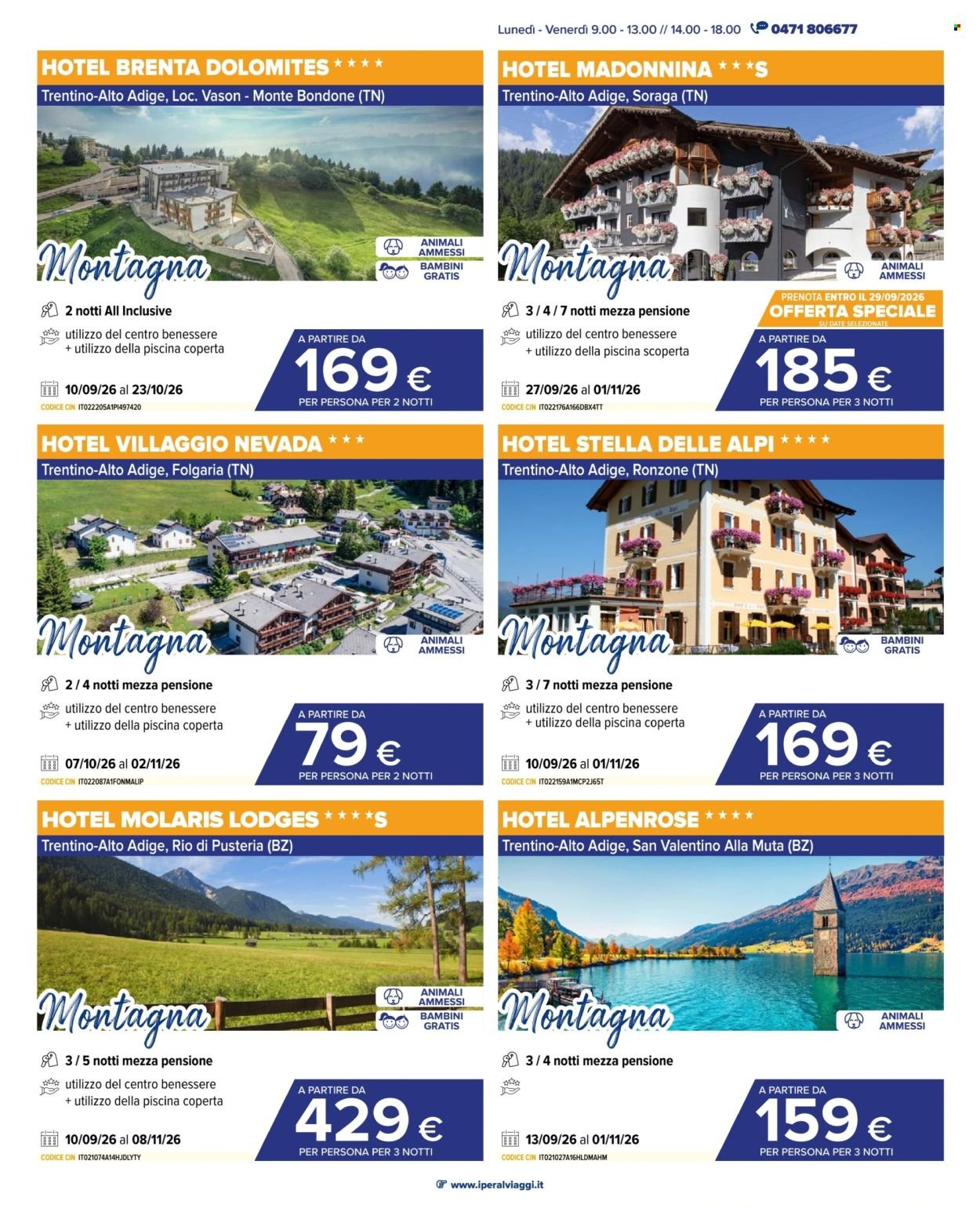 Volantino IPERAL - Viaggi