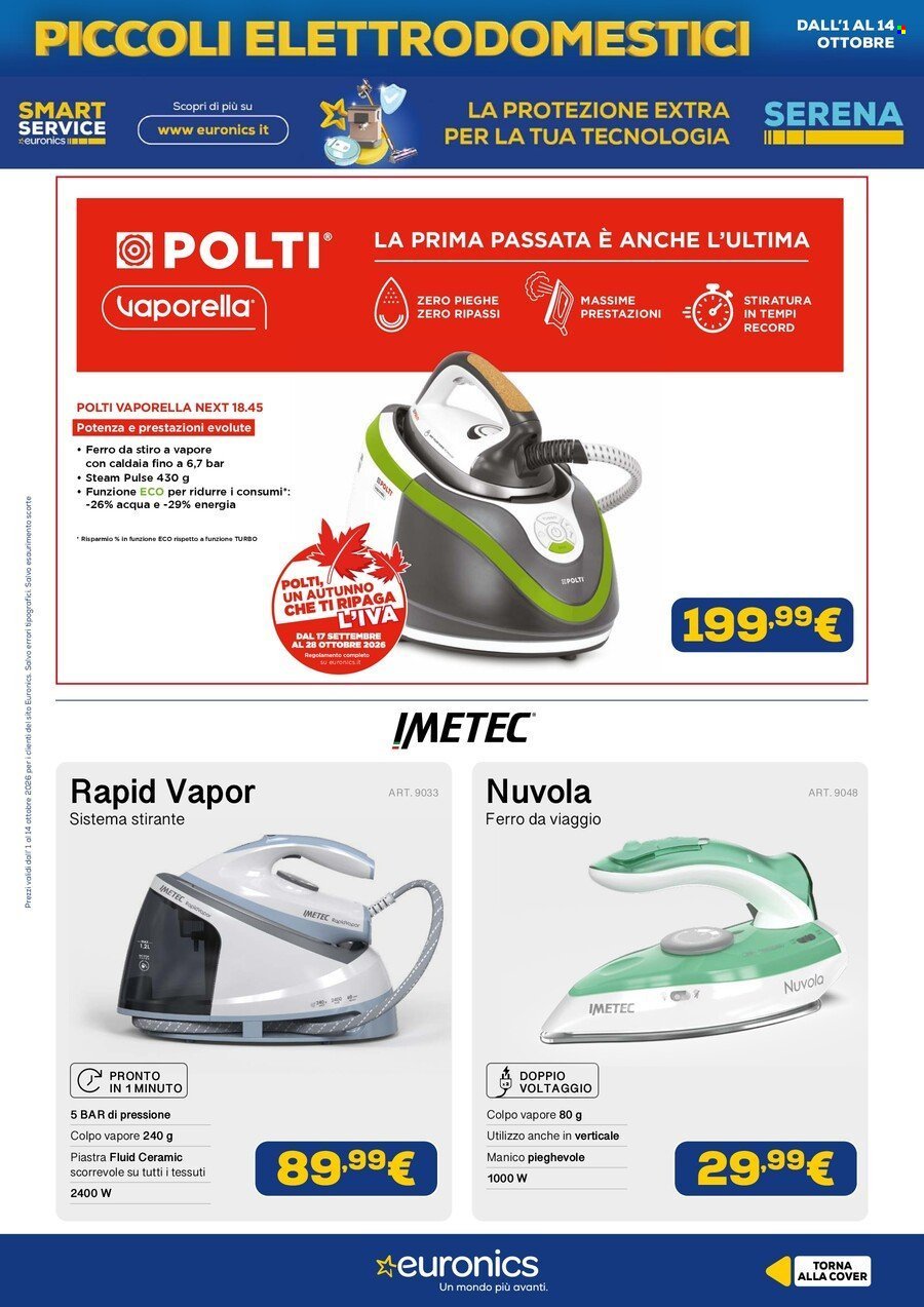Volantino EURONICS - Speciale Piccoli Elettrodomestici