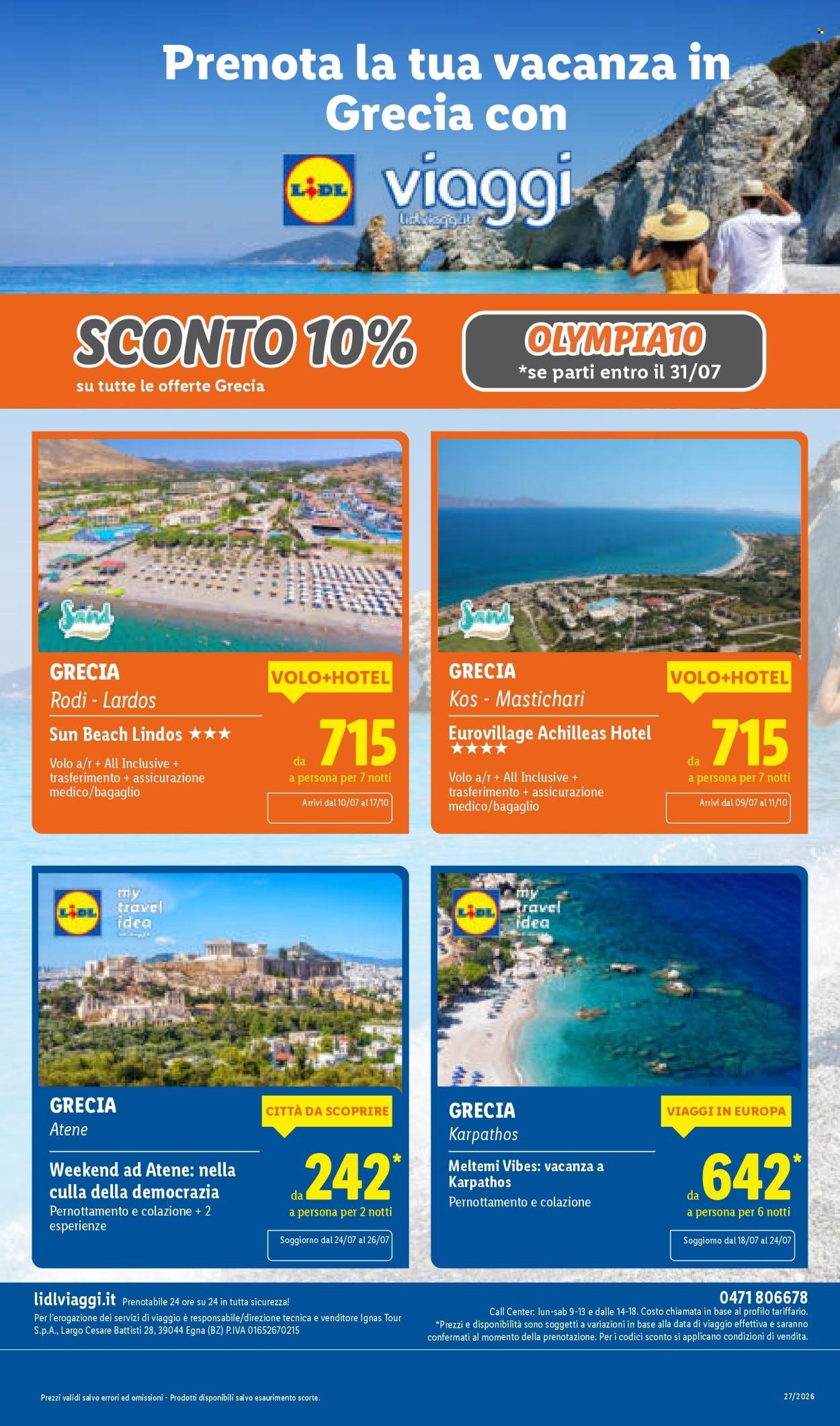 Volantino LIDL - L'estate del risparmio