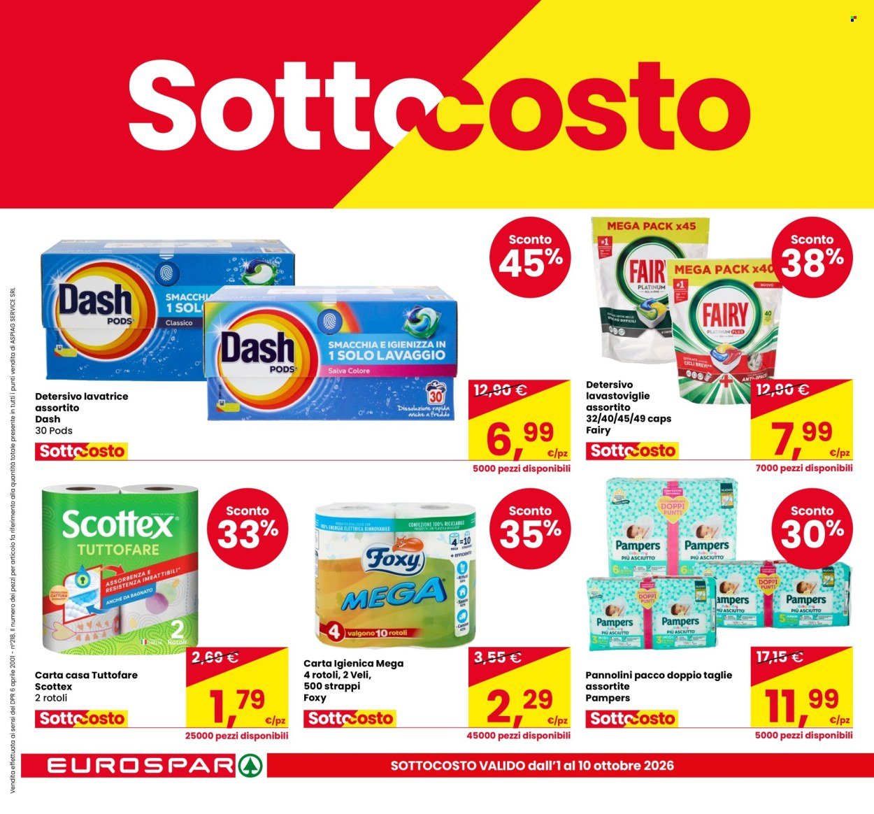 Volantino EUROSPAR - Sottocosto