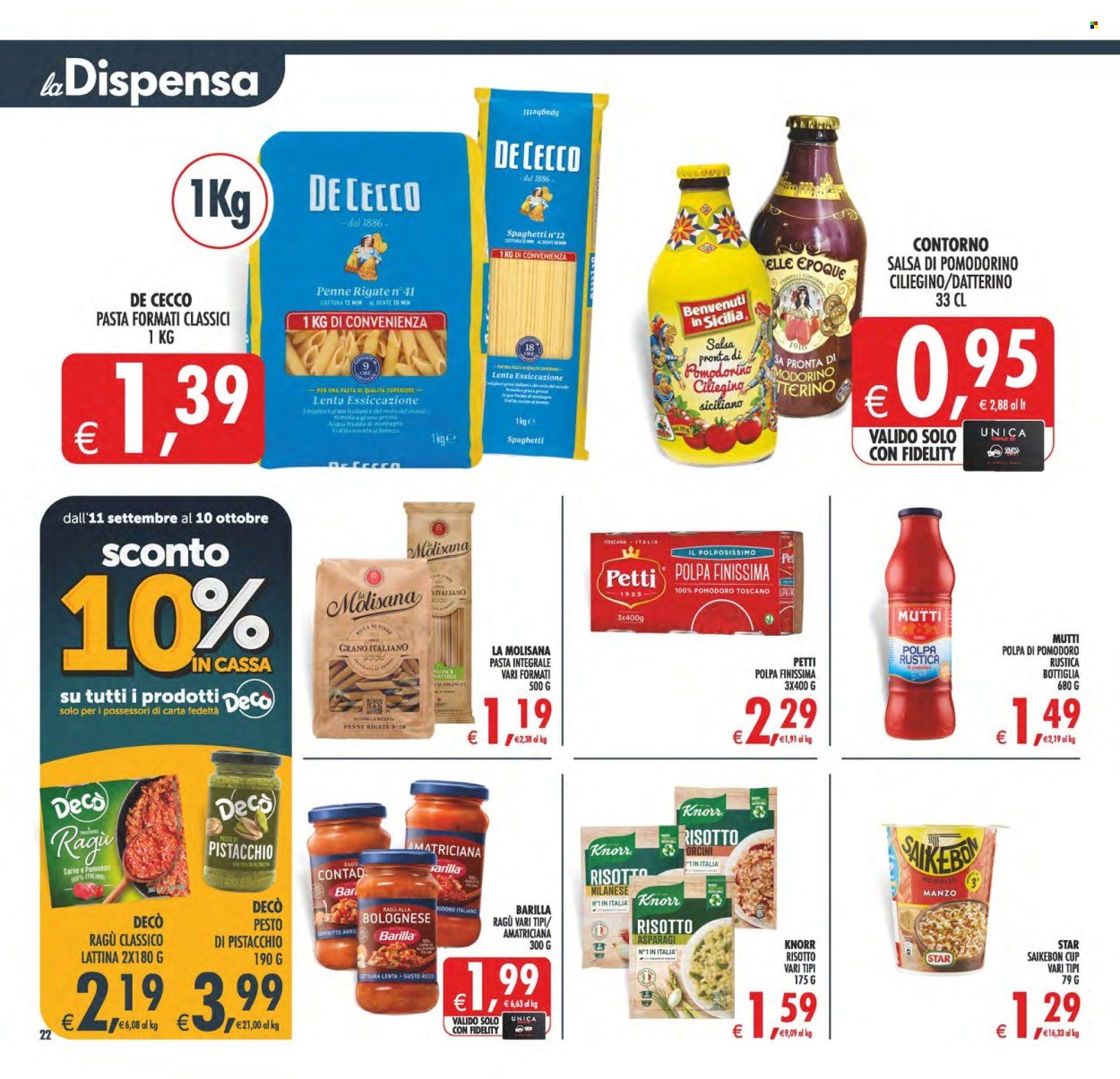 Volantino DECO - Da martedì 22 settembre 2026