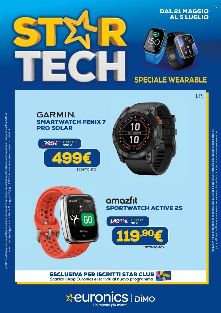 Volantino EURONICS - STARTECH - SPECIALE WEARABLE (2026-05-21 - 2026-07-05)