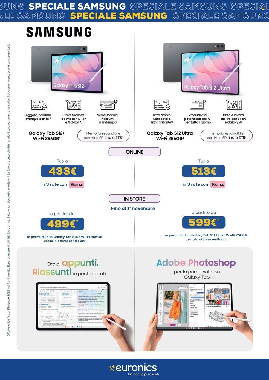 Volantino EURONICS - Speciale Samsung