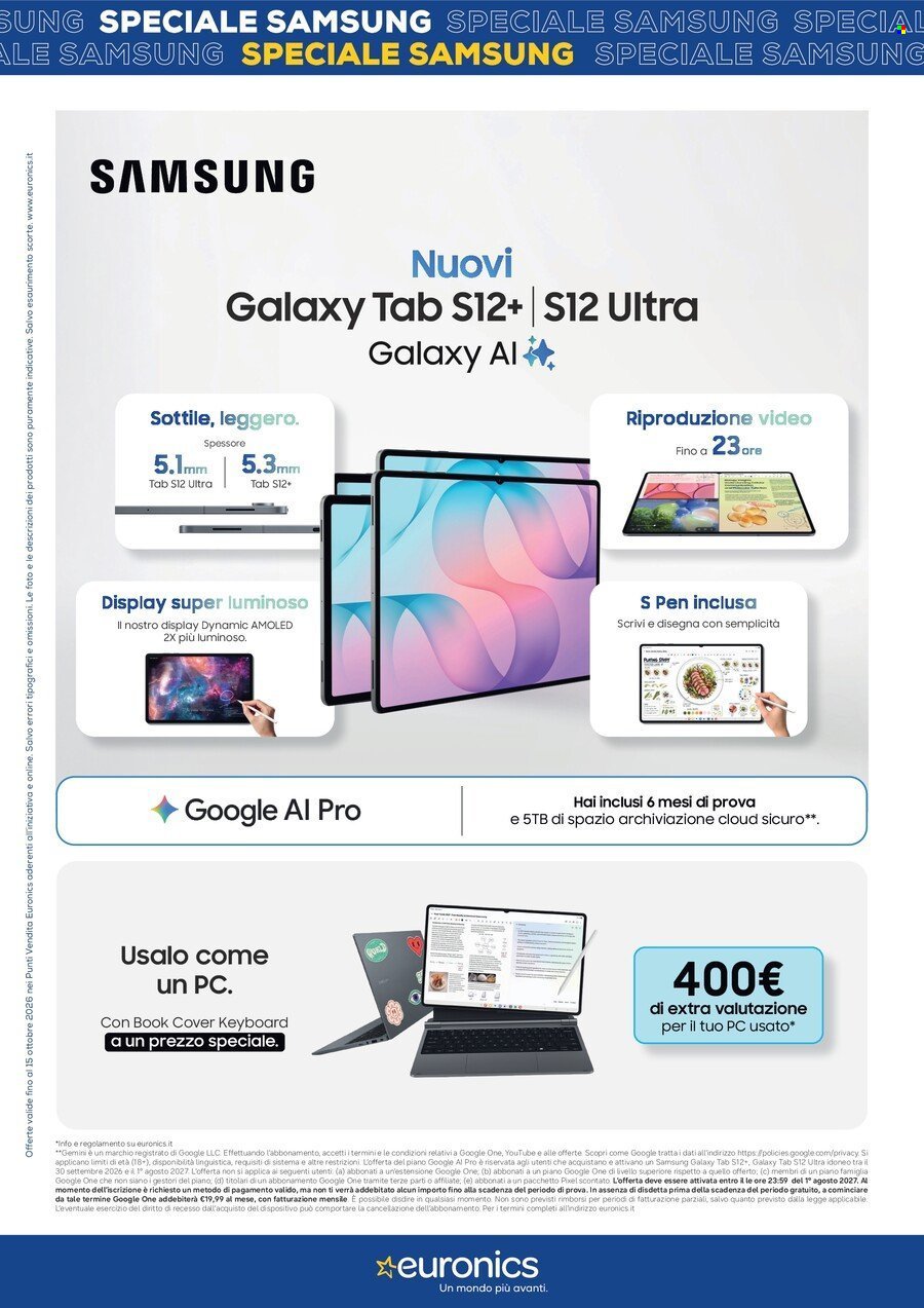 Volantino EURONICS - Speciale Samsung